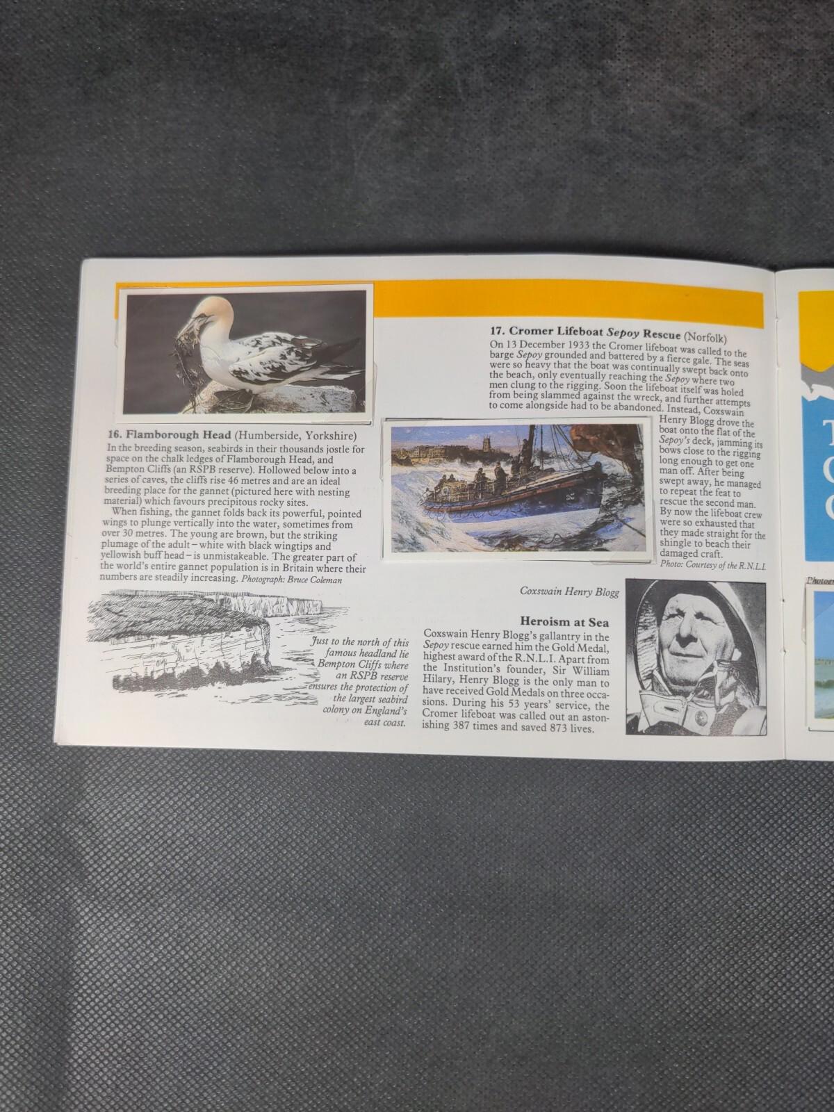 Brooke Bond Tea Cards: Discovering Our Coast PG Tips Album Complete