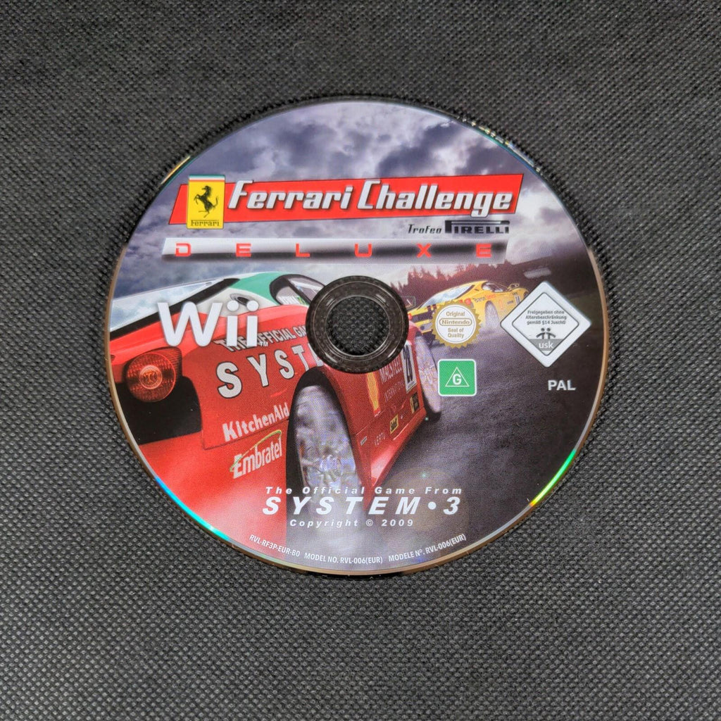 Ferrari Challenge Deluxe Nintendo Wii Trofeo Prelli Racing Game PAL Region 3+
