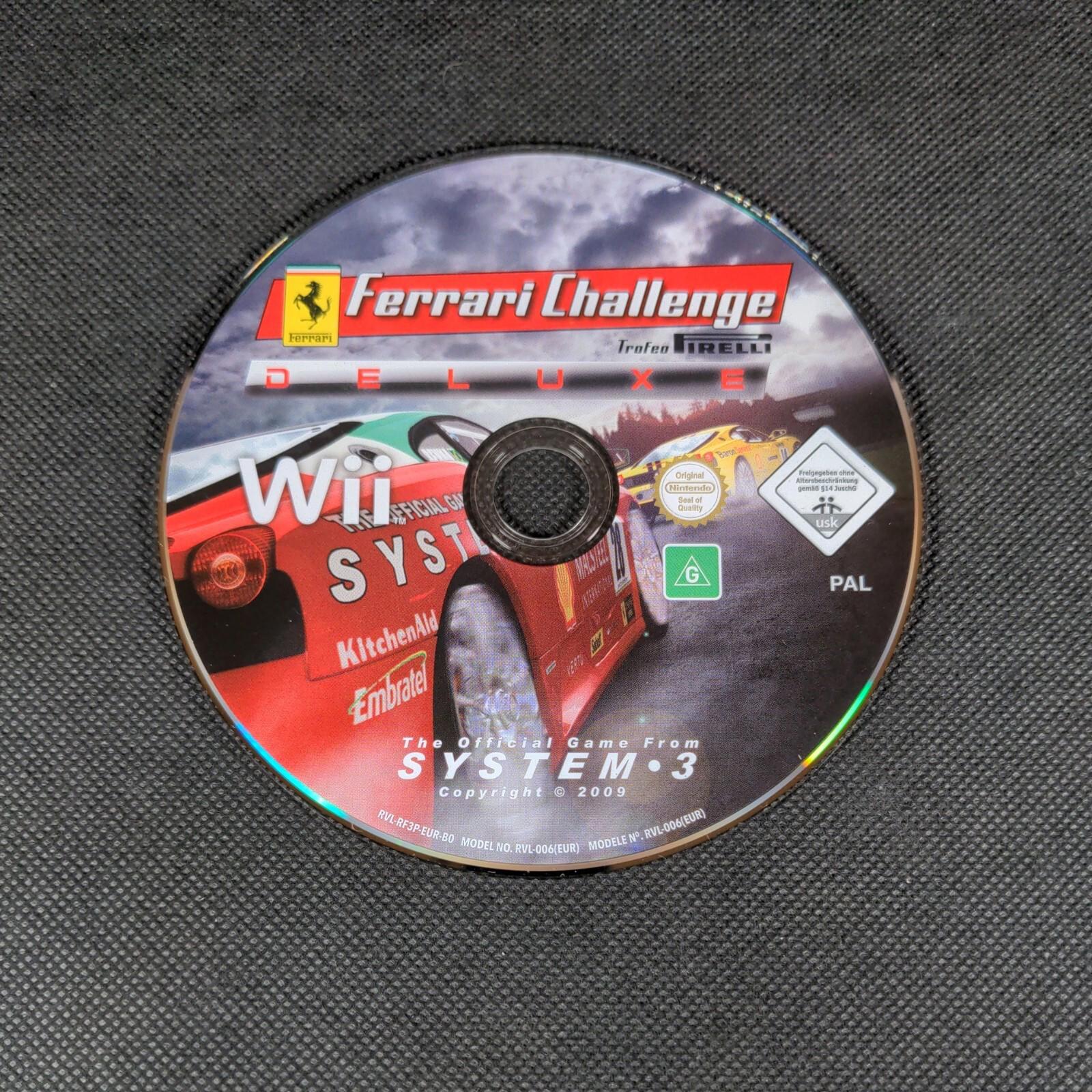 Ferrari Challenge Deluxe Nintendo Wii Trofeo Prelli Racing Game PAL Region 3+