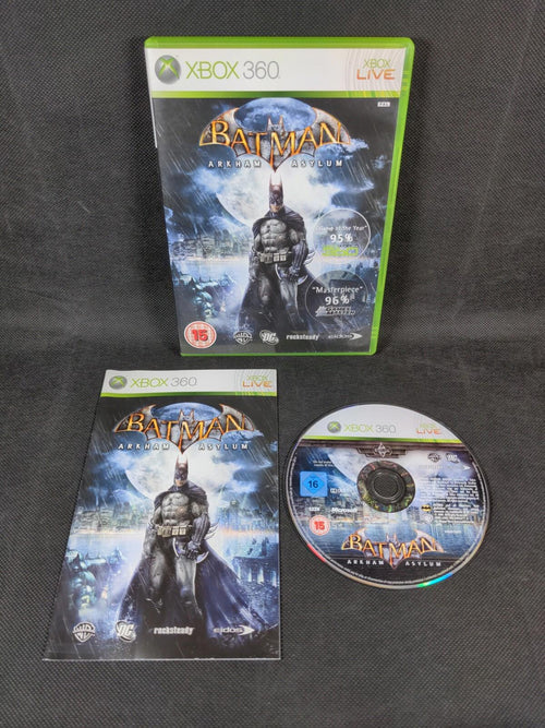 Batman Arkham Asylum Xbox 360 Game + Manual Tested & Working - Retrorama UK
