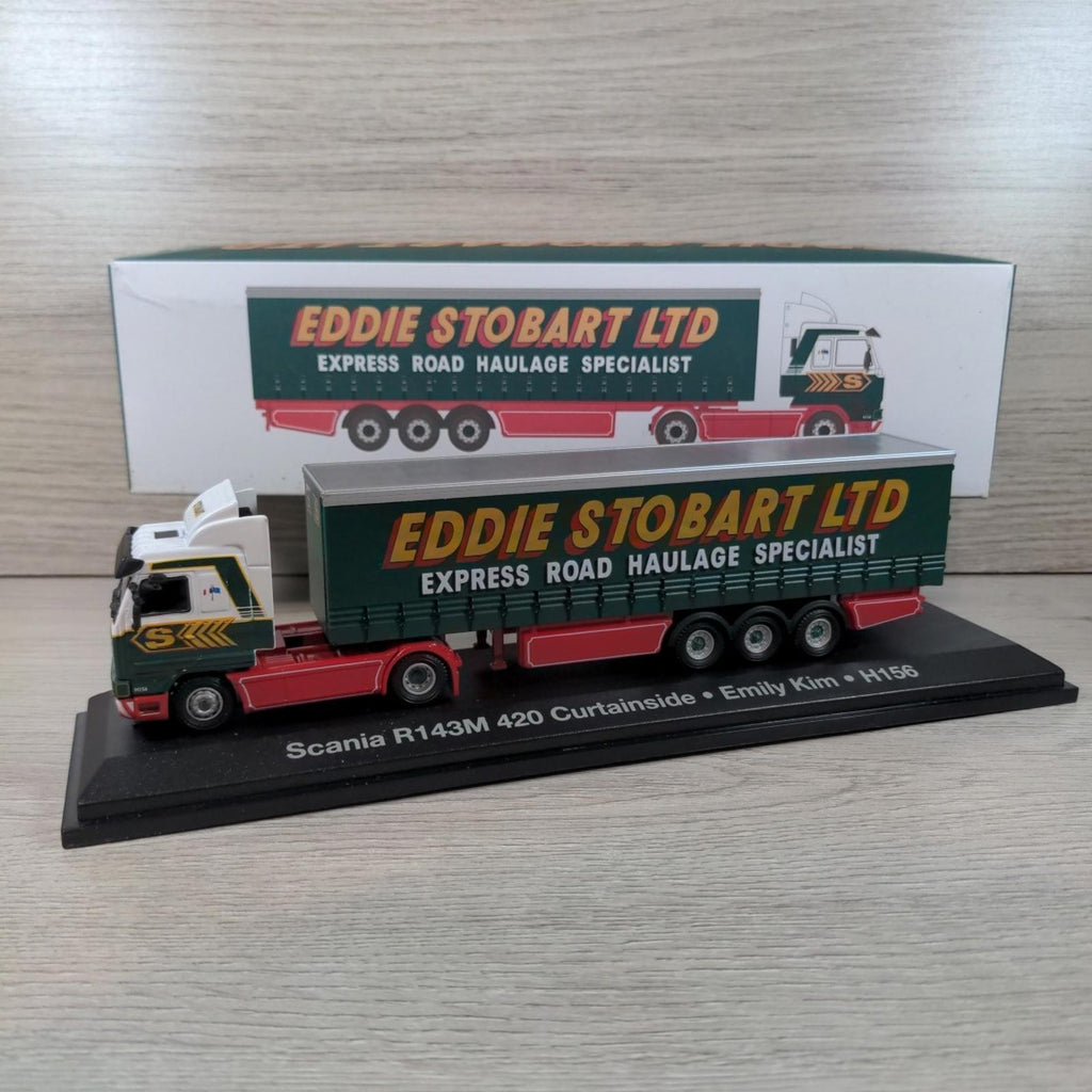 Atlas Editions Eddie Stobart Scania R143M 420 Curtainside Emily Kim H156  1:76