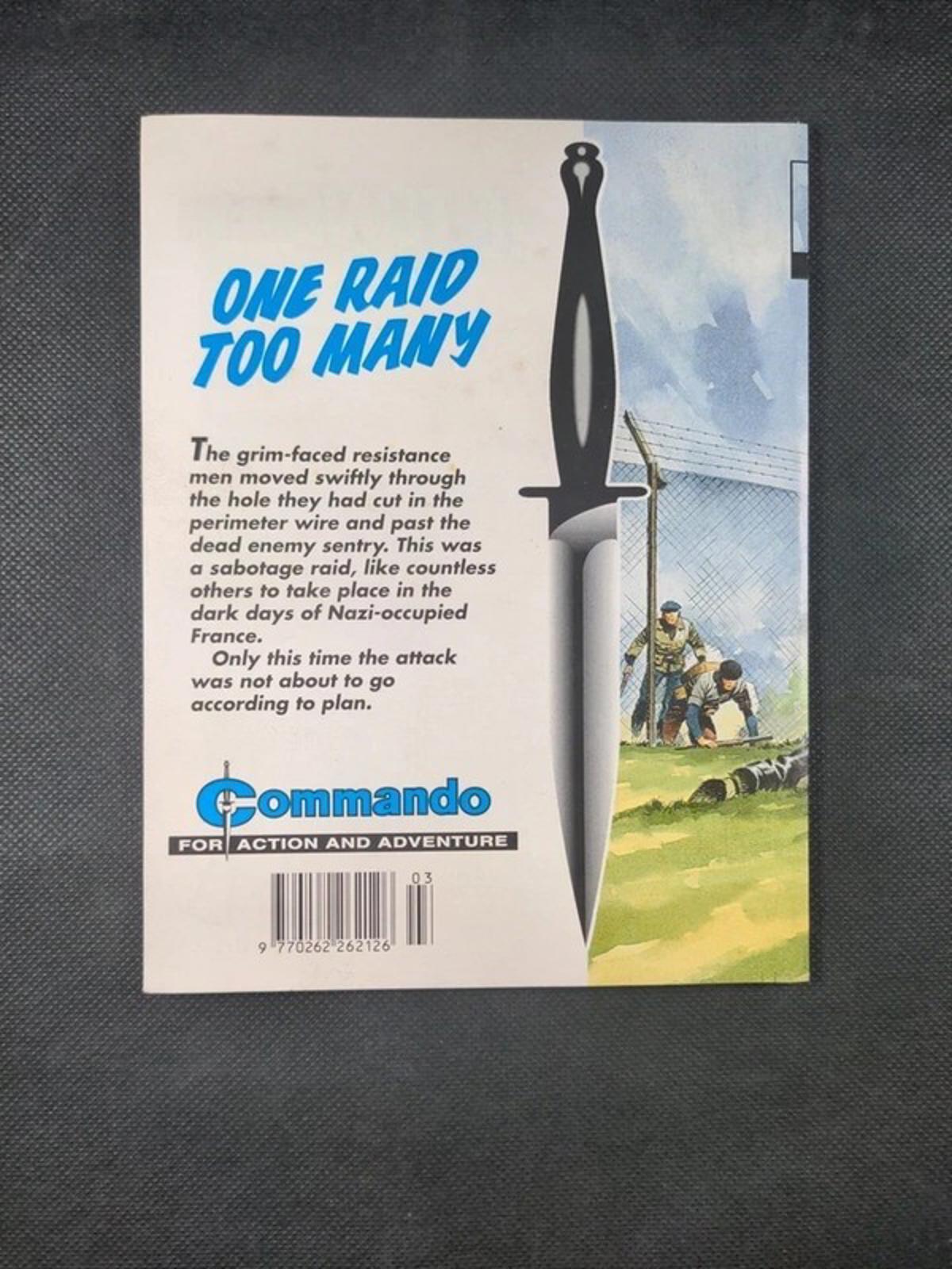 Commando Comic Issue Number 3692 One Raid Too Many