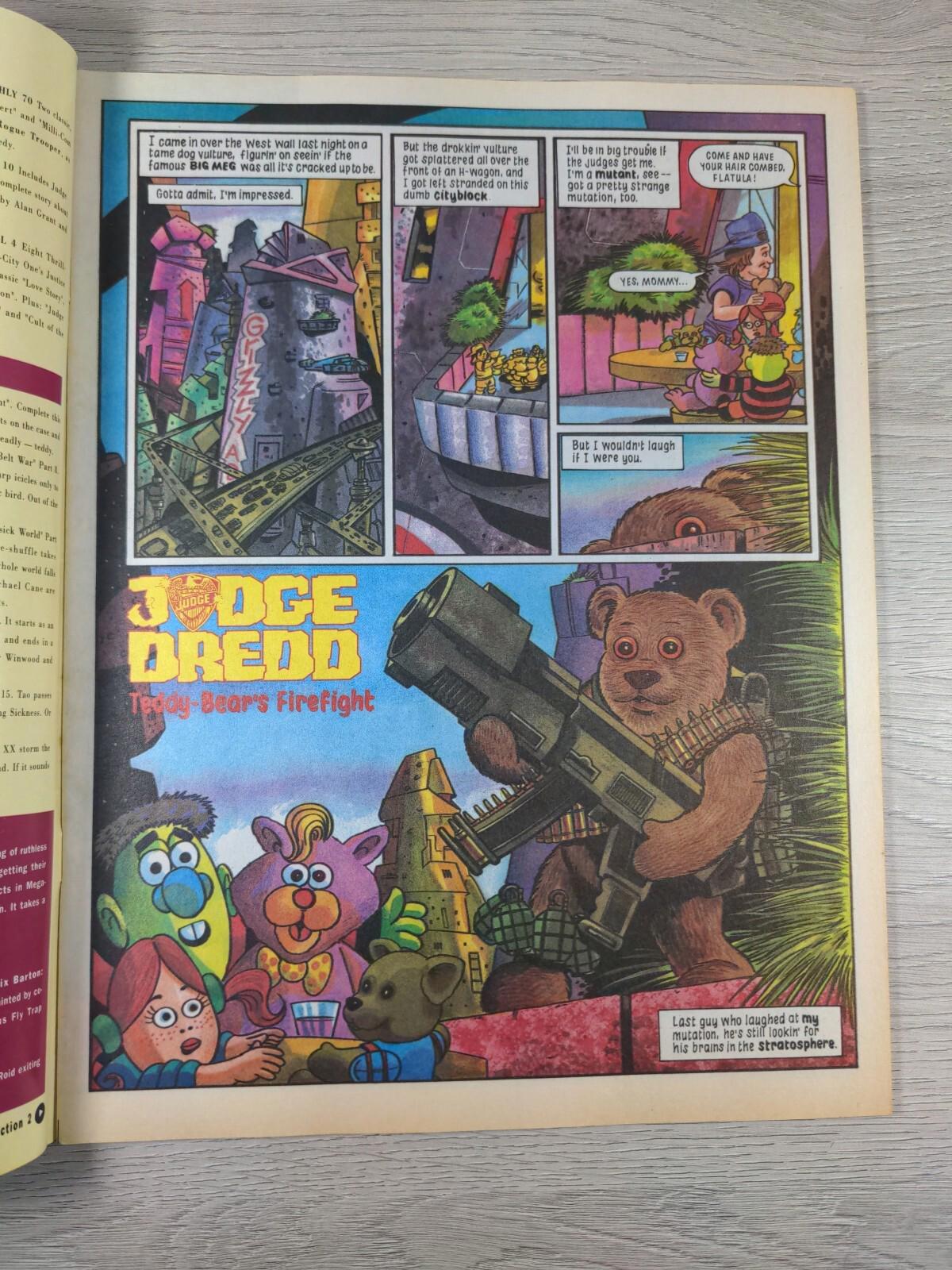 2000AD Featuring Judge Dredd Prog 737 June 1991  Vintage Comic - Retrorama UK