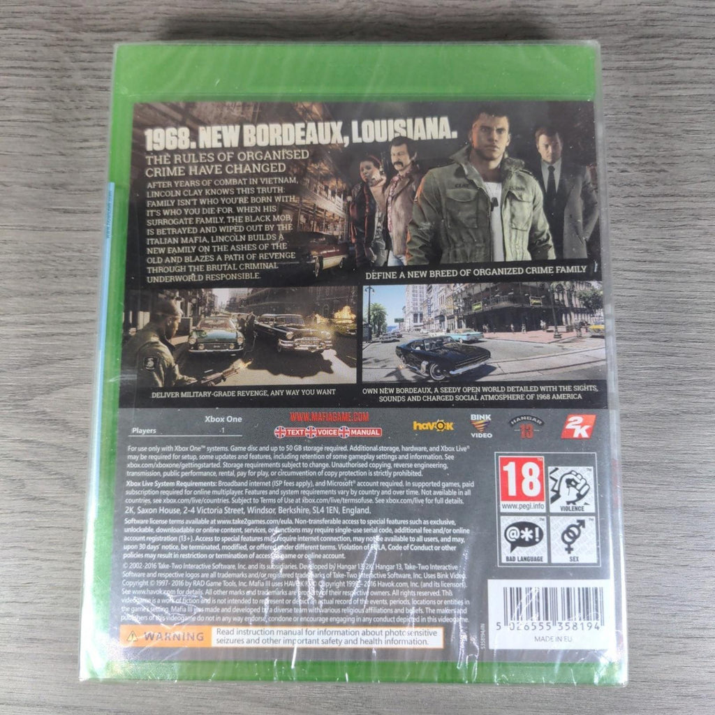 Maffia III (3) Deluxe Edition Xbox One Game New & Sealed