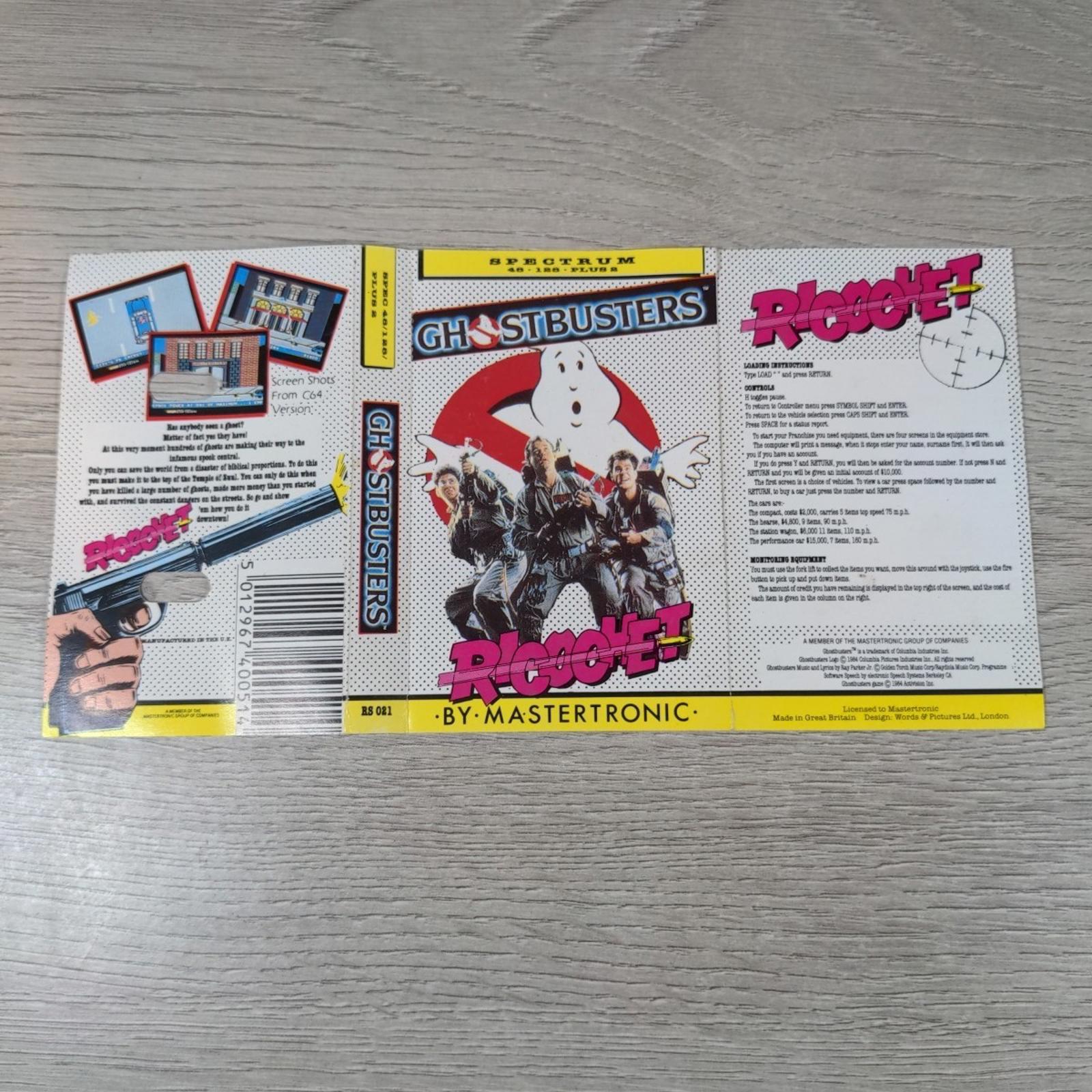 Ghostbusters ZX Spectrum 48/128K Game Cassette Mastertronic Tested & Working