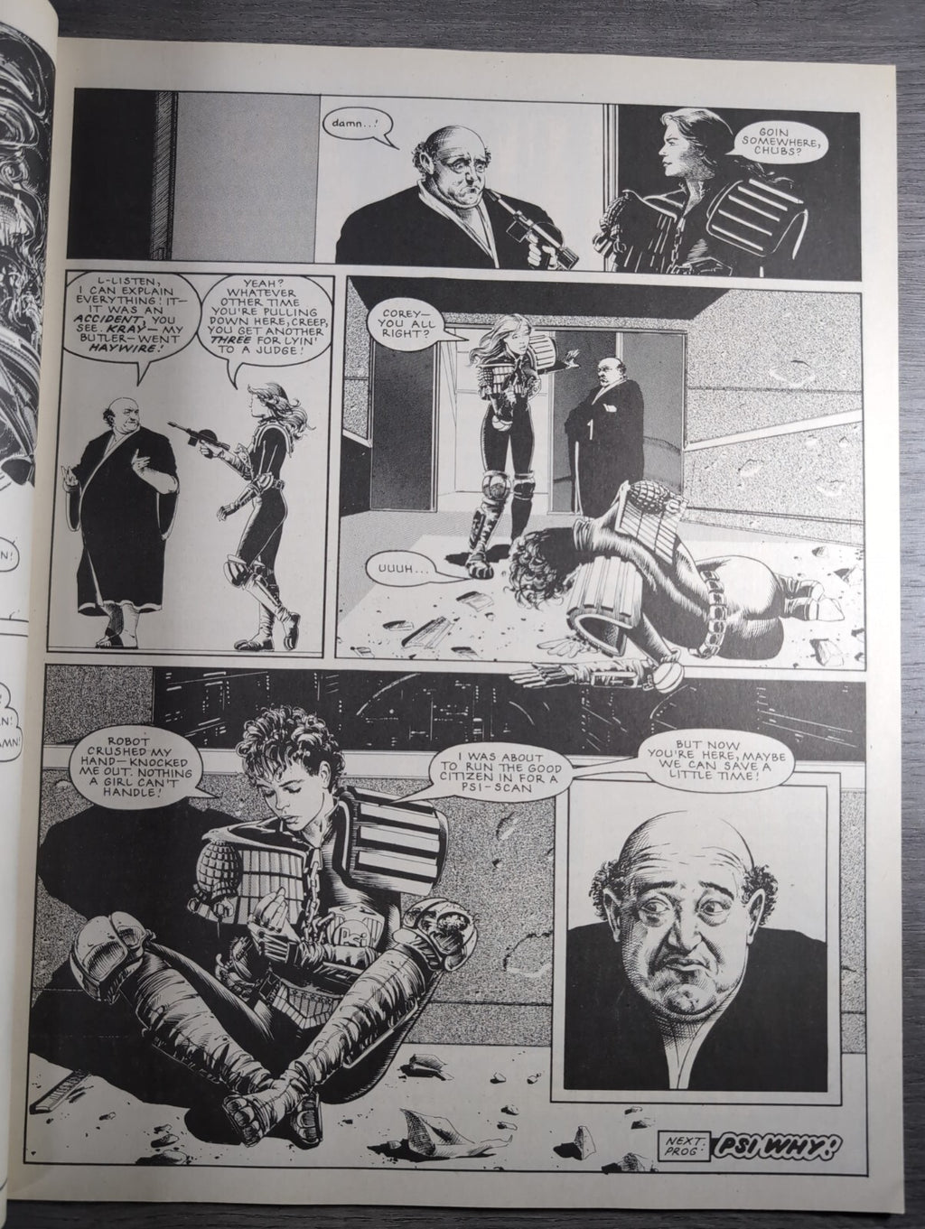 2000AD Prog 619 Featuring Judge Dread Comic 25th March 1989 Vintage Retro Comic