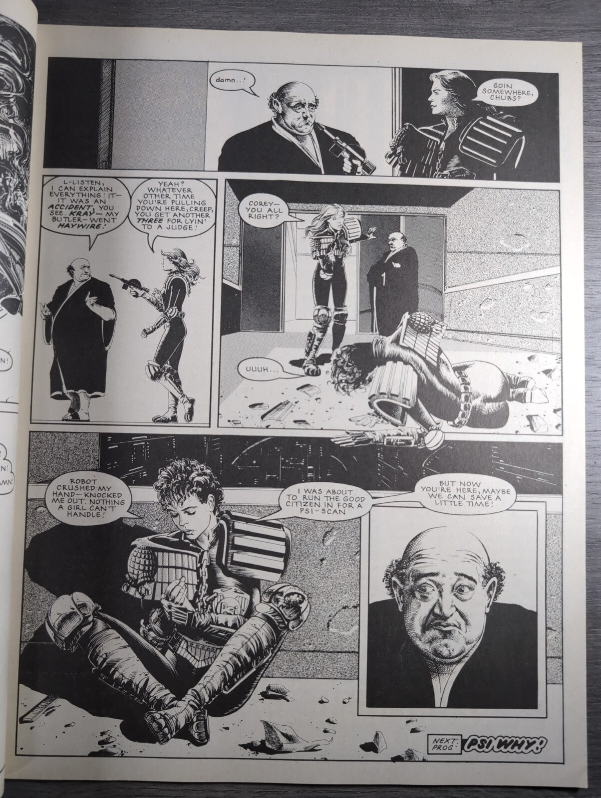 2000AD Prog 619 Featuring Judge Dread Comic 25th March 1989 Vintage Retro Comic