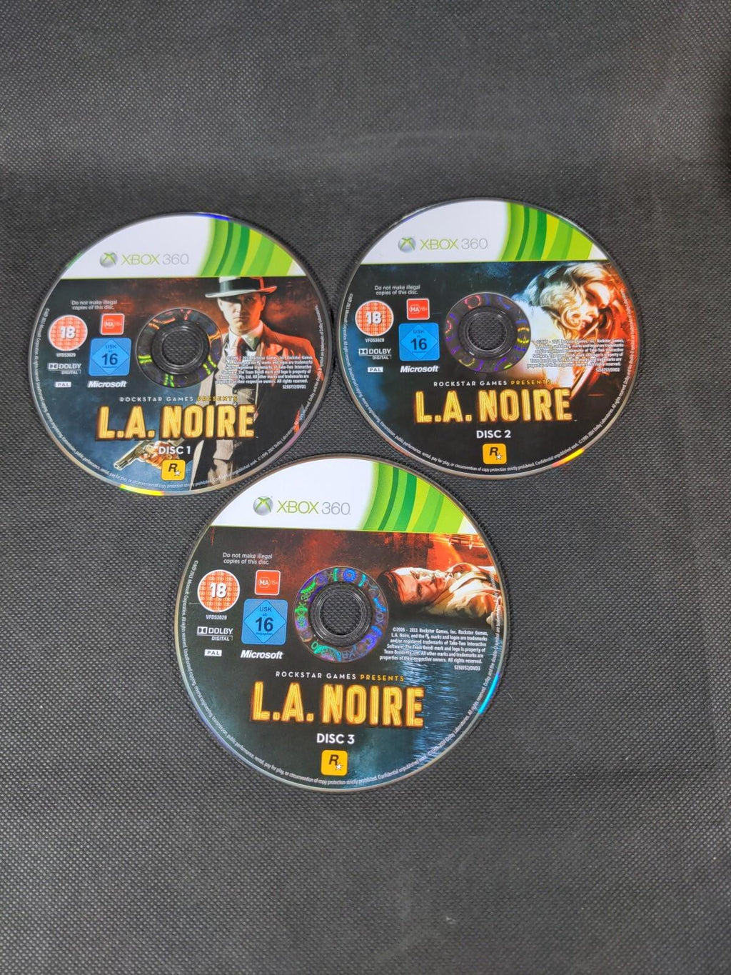 L.A. Noire Xbox 360 Game + Manual Tested & Working Cert 18