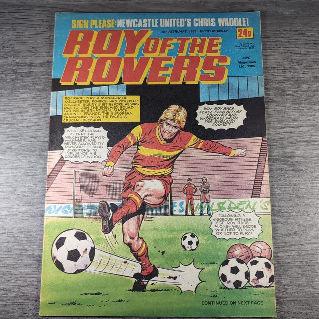 Roy of The Rovers 9th February 1985 Vintage Comic IPC Magazines