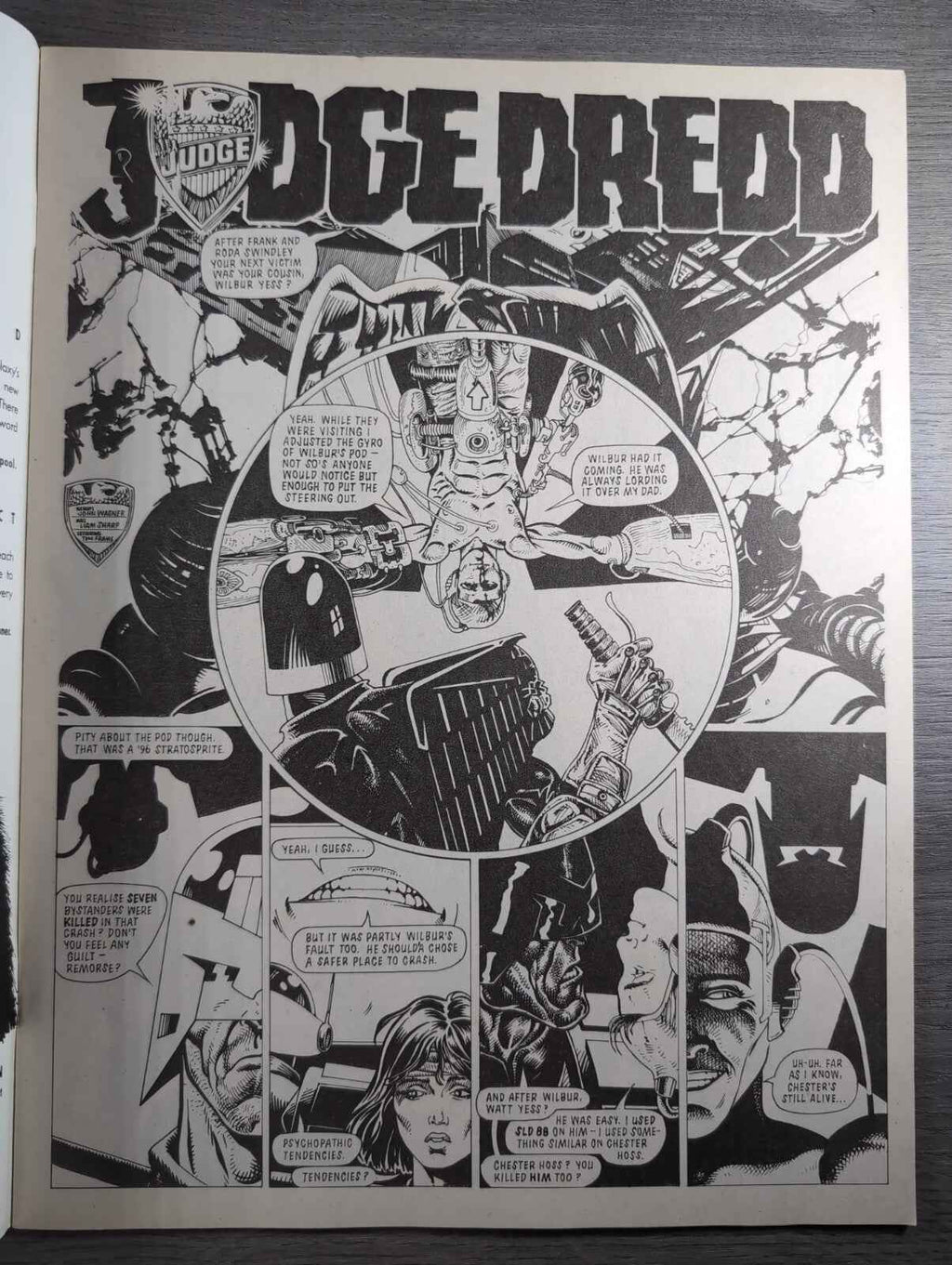 2000AD Prog 633 Featuring Judge Dread Comic 30th June 1989 Vintage Retro Comic