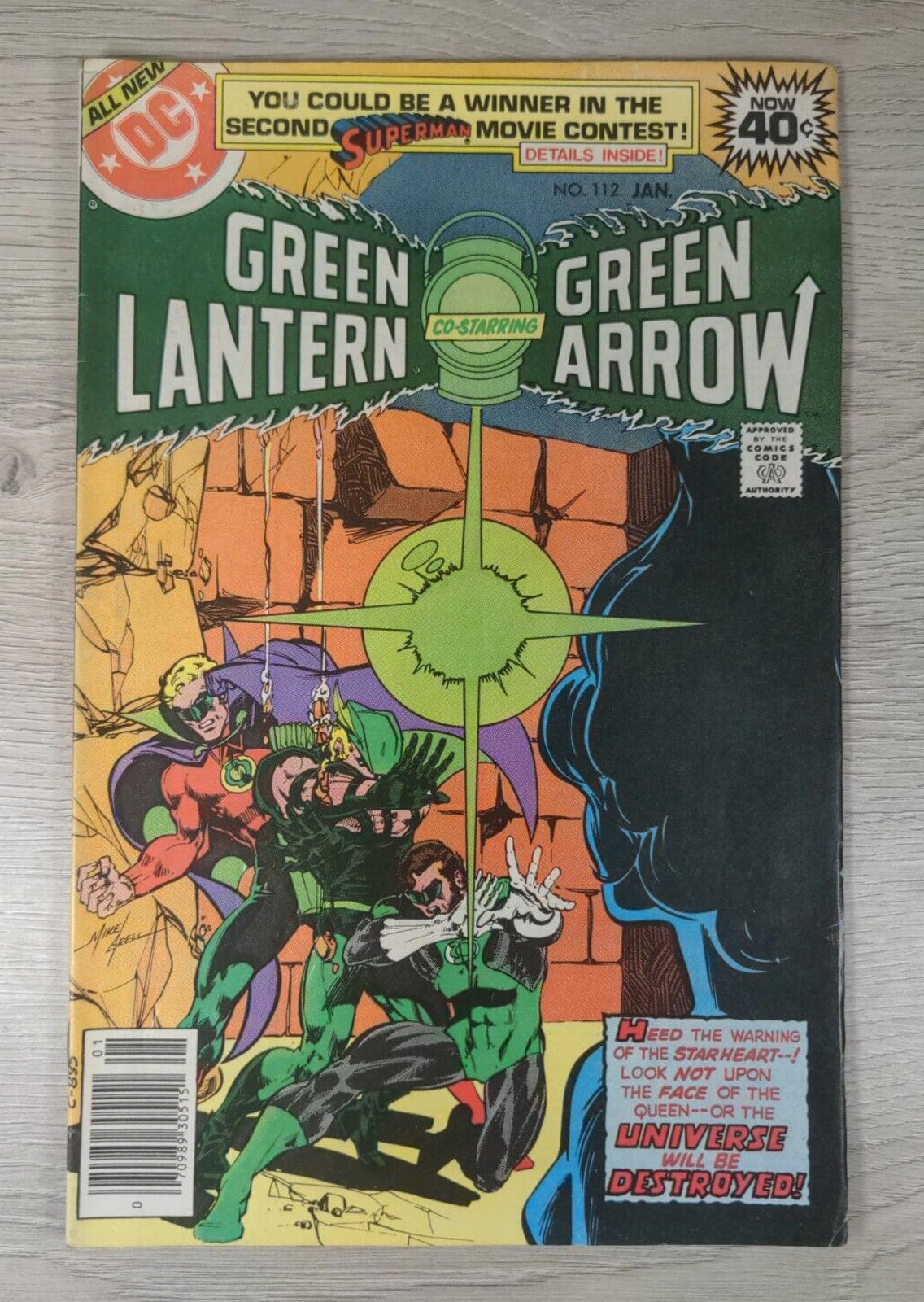 DC Comics Green Lantern #112 January 1979 Co-Staring Green Arrow - Retrorama UK