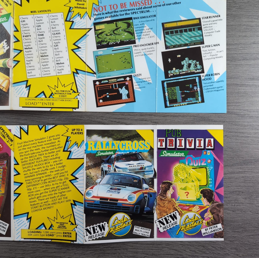 Fruit Machine Simulator 1 & 2 ZX Spectrum 48/128K Game Bundel Tested & Working