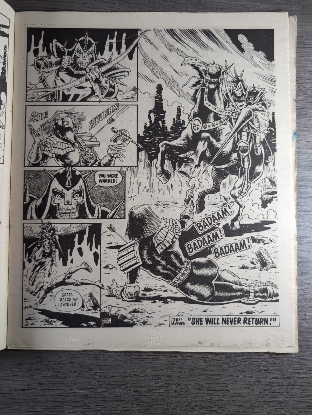 2000AD Prog 473  Featuring Juddge Dread Comic Date 7th June 1986 Vintage Comics