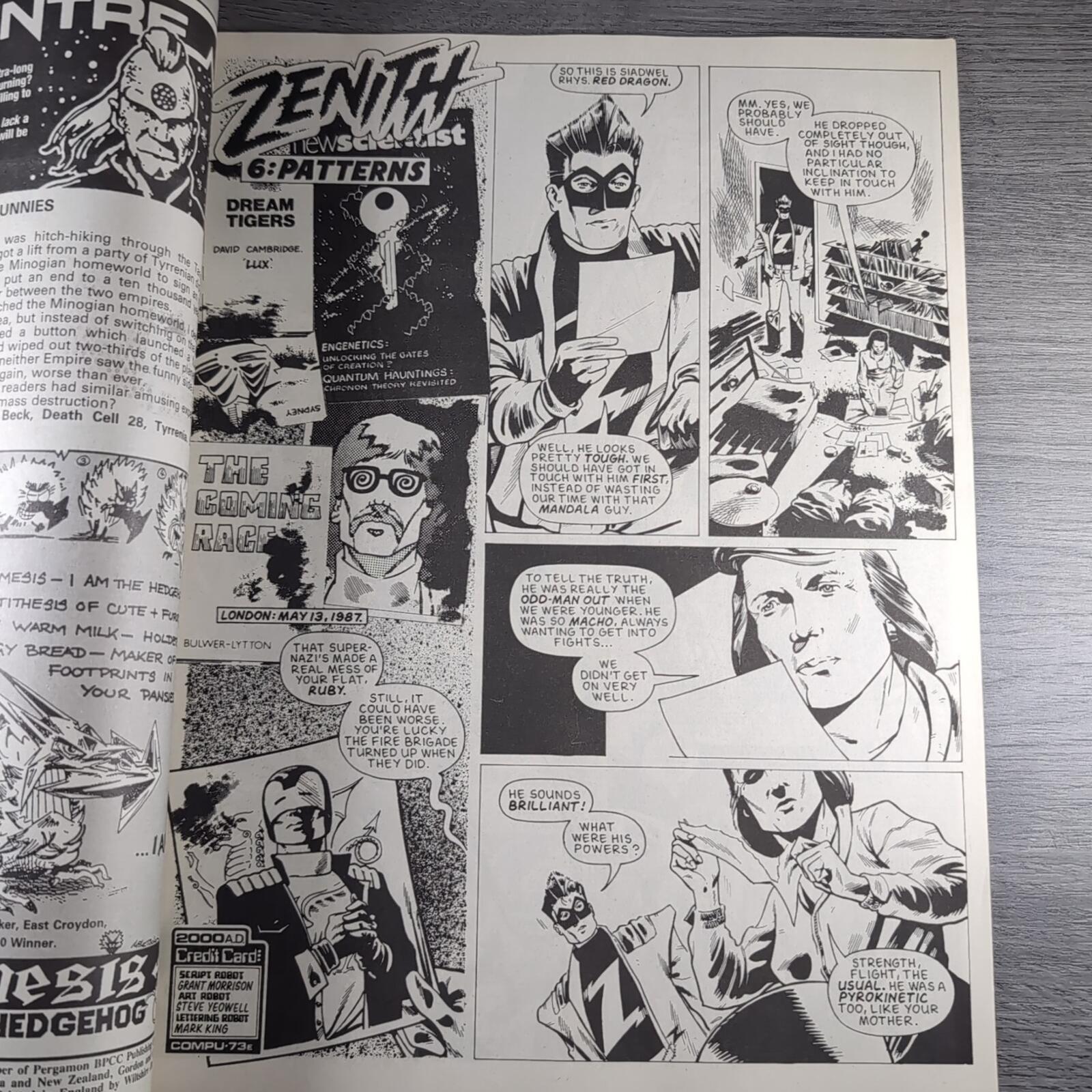 2000AD Prog 541 Featuring Judge Dredd 26th September 1987 Vintage Comic