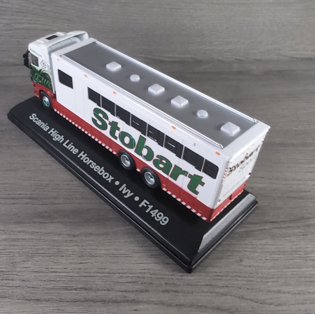 Atlas Editions Eddie Stobart Scania High Line Horsebox 1:76 Scale Die-Cast Model
