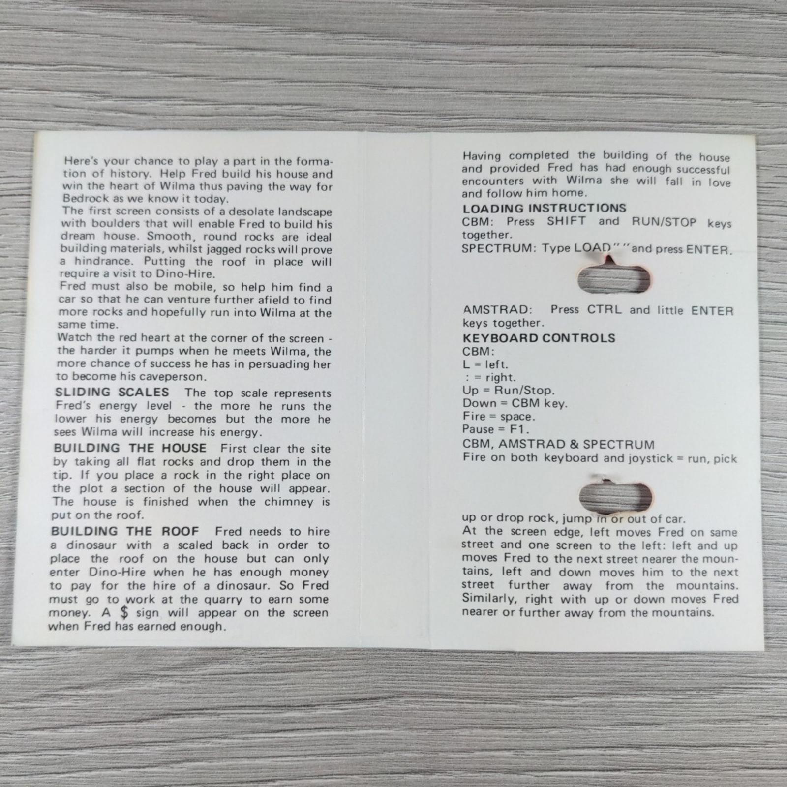 The Flintstones Yabba Dabba Doo! Commodore 64 C64 Game Cassette Tested & Working - Retrorama UK