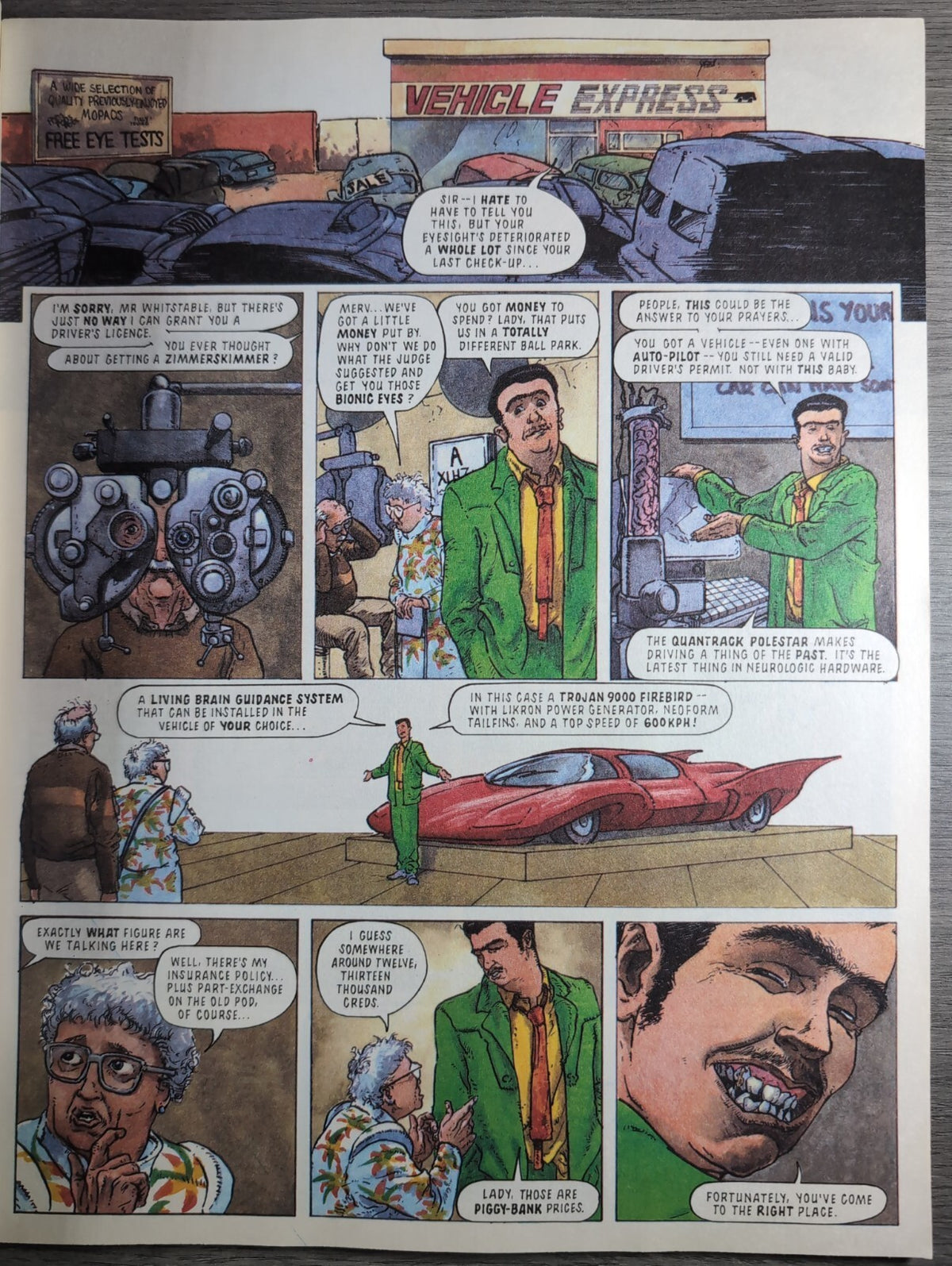 2000AD Prog 856 Featuring Judge Dredd Comic 9th Oct 1993 Vintage Retro Comic