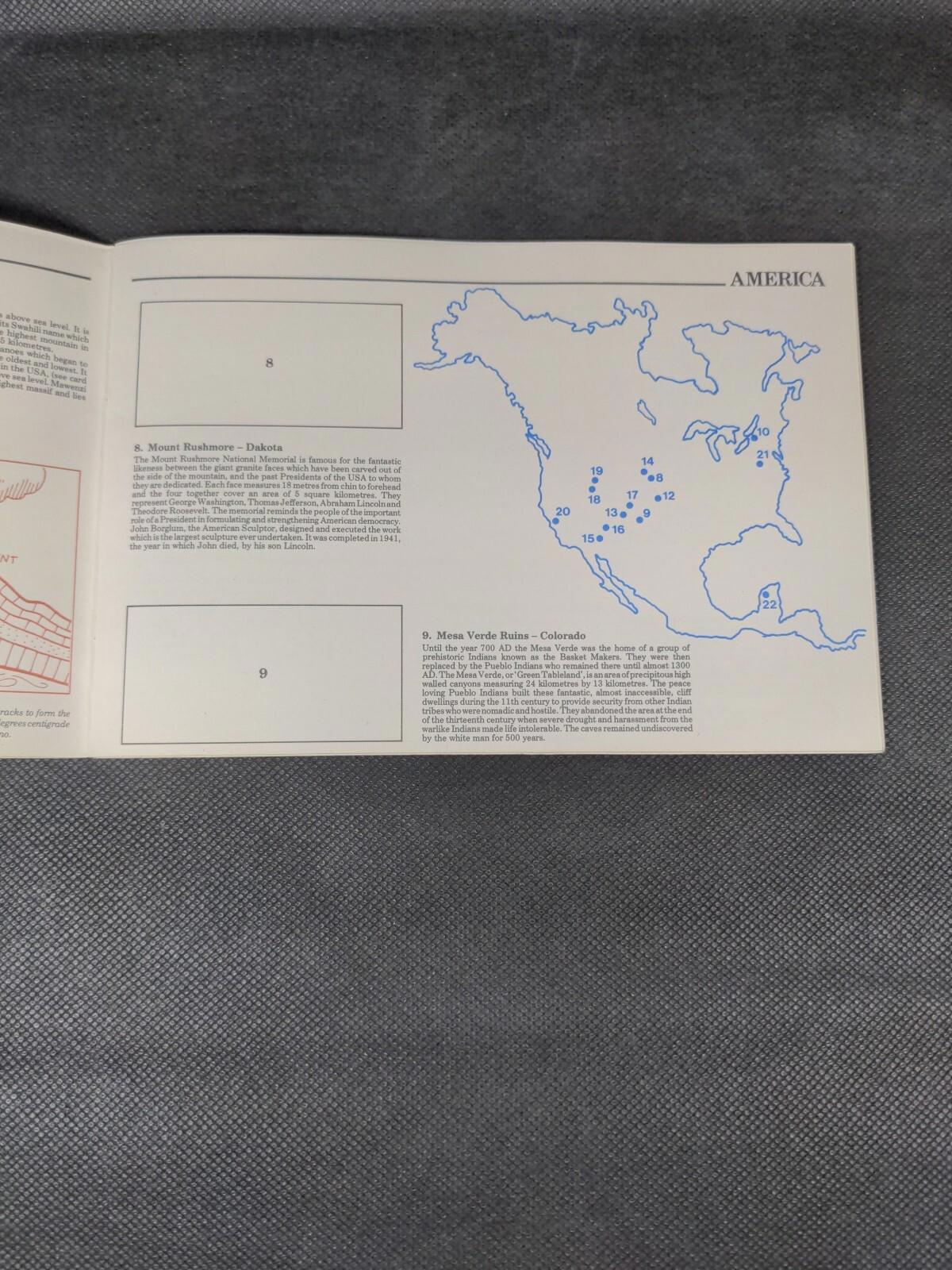 Brooke Bond PG Tips Tea Card Blank Album Features Of The World