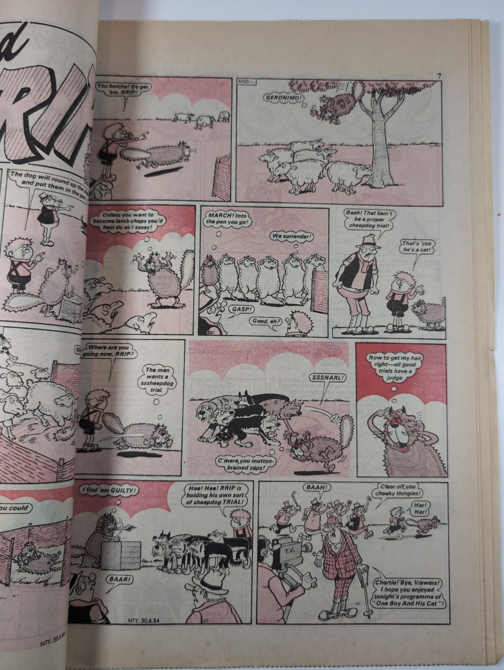 Nutty Comic Featuring Bananaman Issue No. 229 June 20th 1984 Vintage Retro Comic