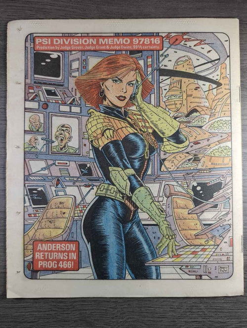 2000AD Prog 455 Featuring Judge Dread Comic 1st Feb 1986 Vintage Retro Comic