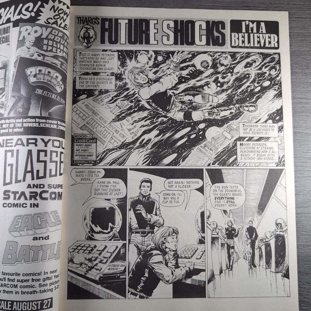 2000AD Prog 536 Featuring Judge Dredd 22nd August 1987 Vintage Comic