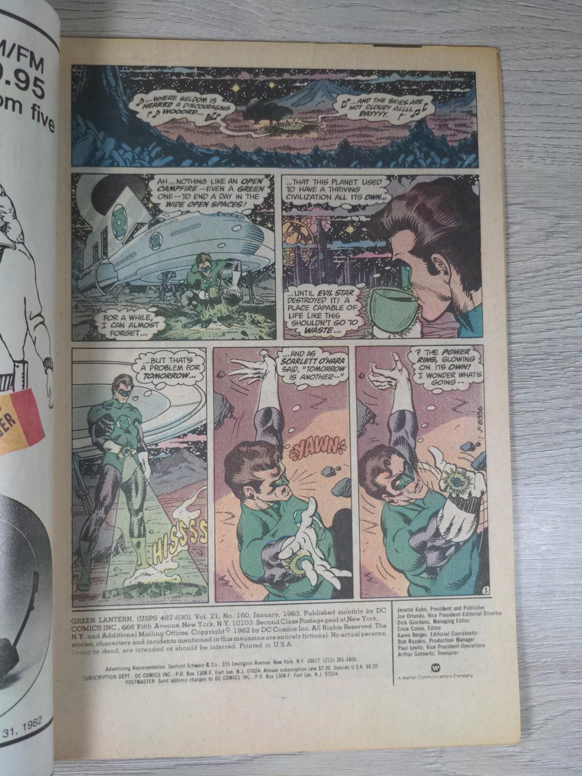 DC Comics Green Lantern #160 January 1983 Vintage Comic - Retrorama UK