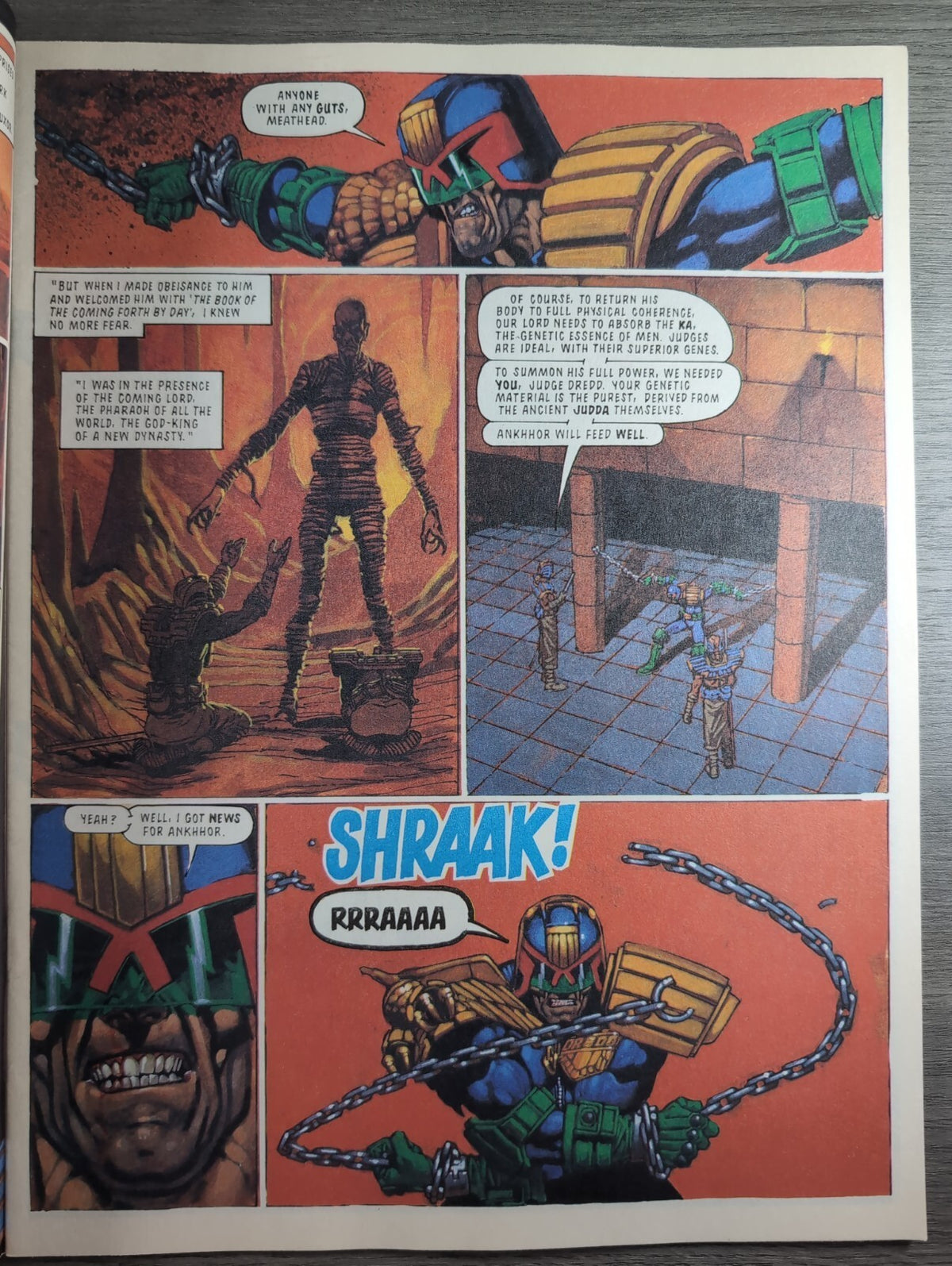 2000AD Prog 863 Featuring Judge Dredd Comic 27th Nov 1993 Vintage Retro Comic