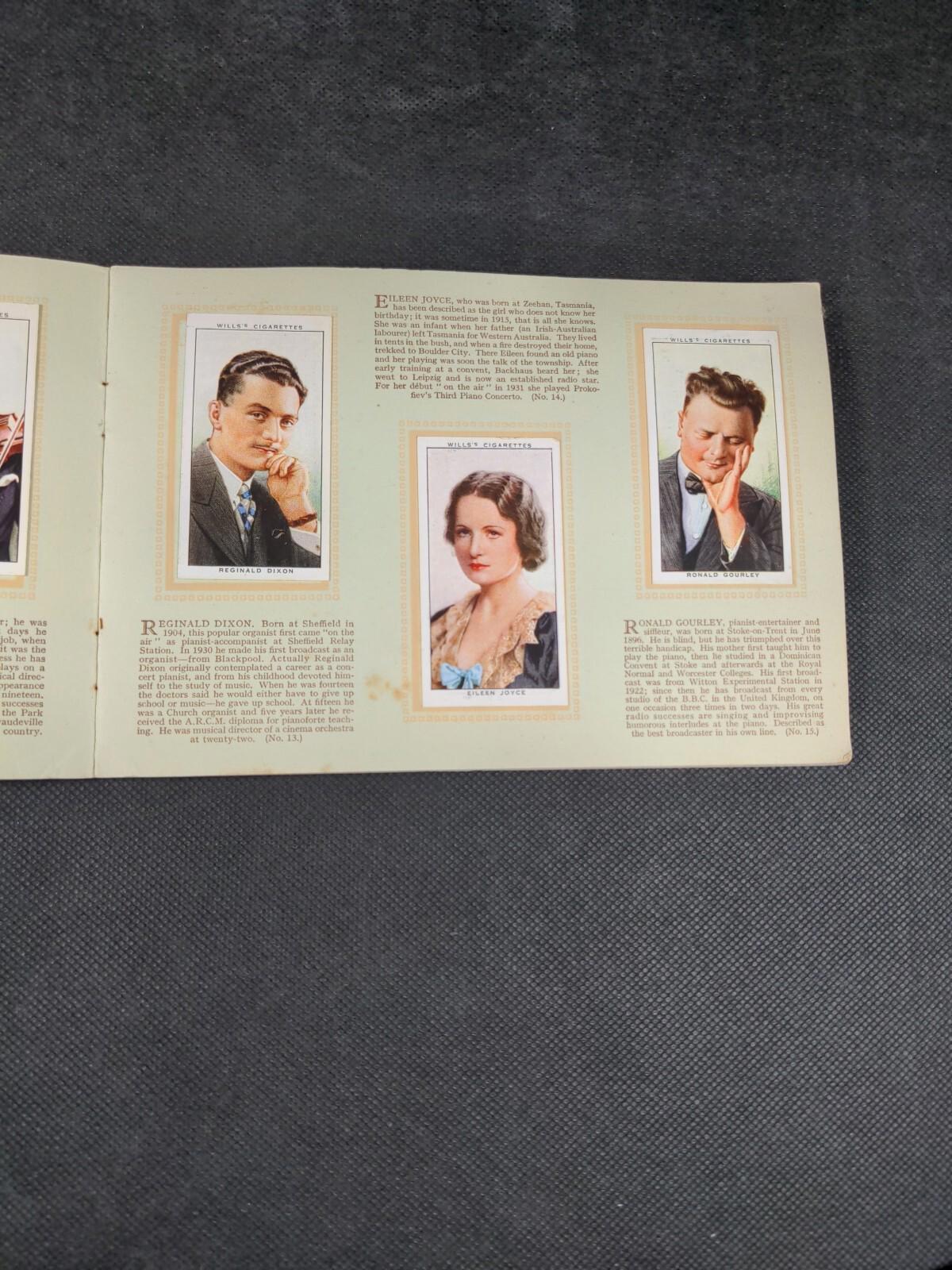 W.D & H.O Wills Radio Celebrities Second Series 1935 Cigarette Cards Full Set