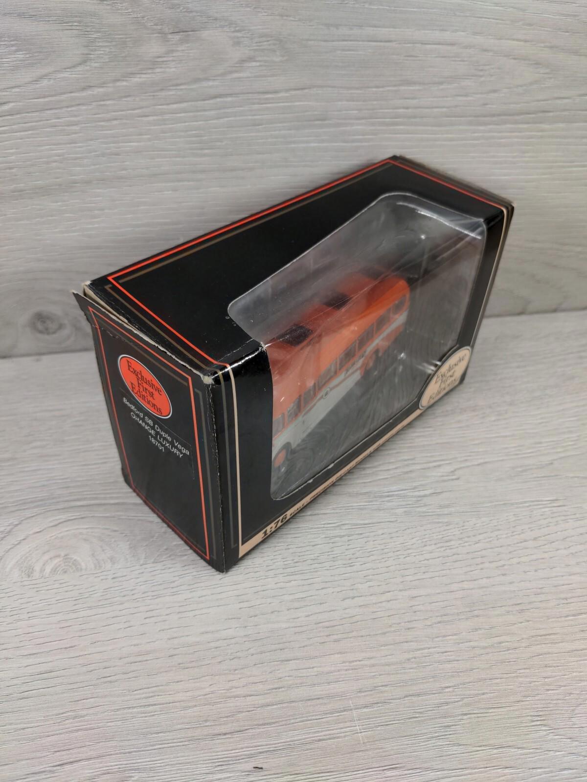 Exclusive First Editions Bedford SB Duple Vega Orange Luxury Coach 1:76 Scale - Retrorama UK