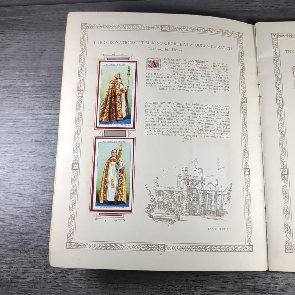 The Coronation Of HM King George VI John Player & Sons Full Set Cigarette Cards