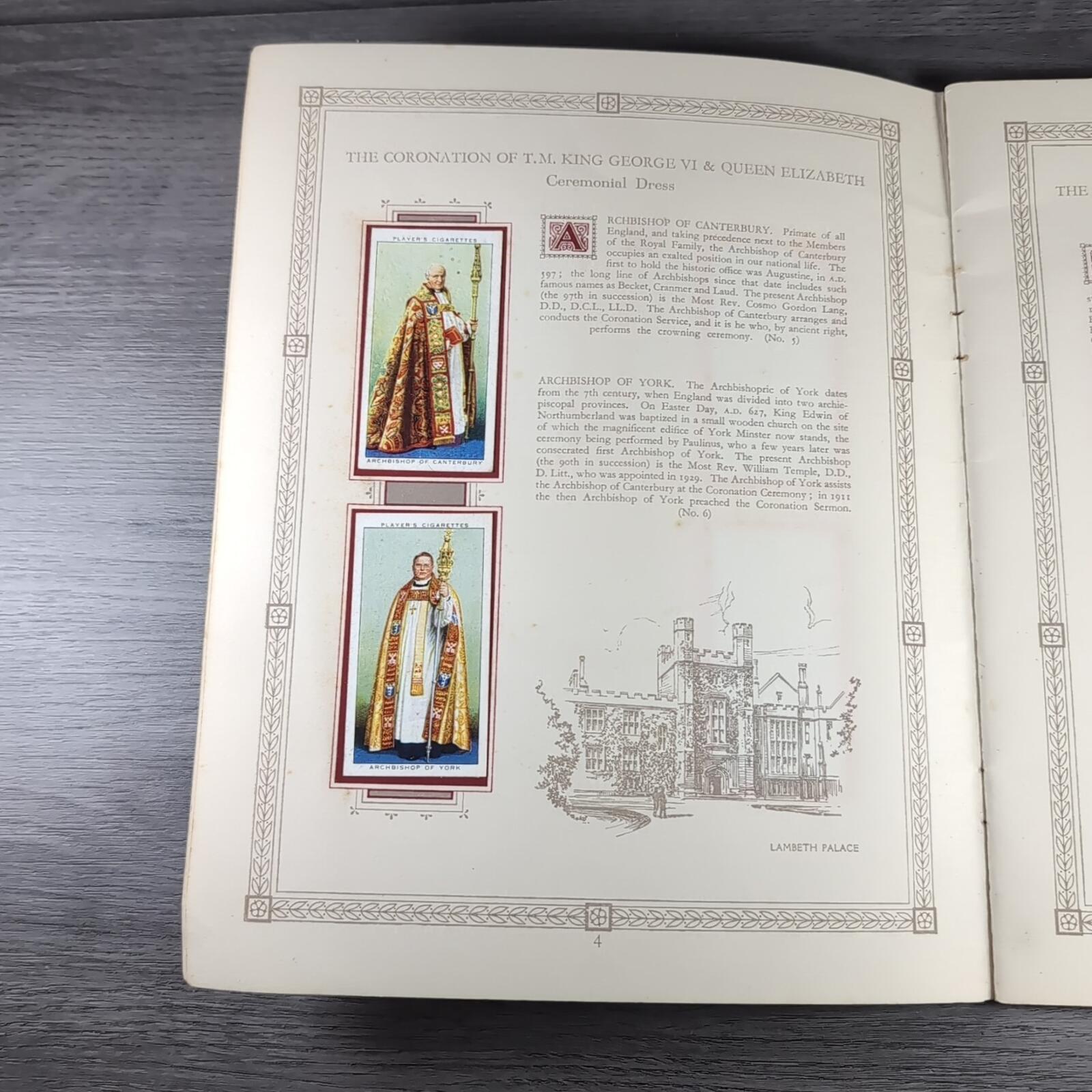 The Coronation Of HM King George VI John Player & Sons Full Set Cigarette Cards