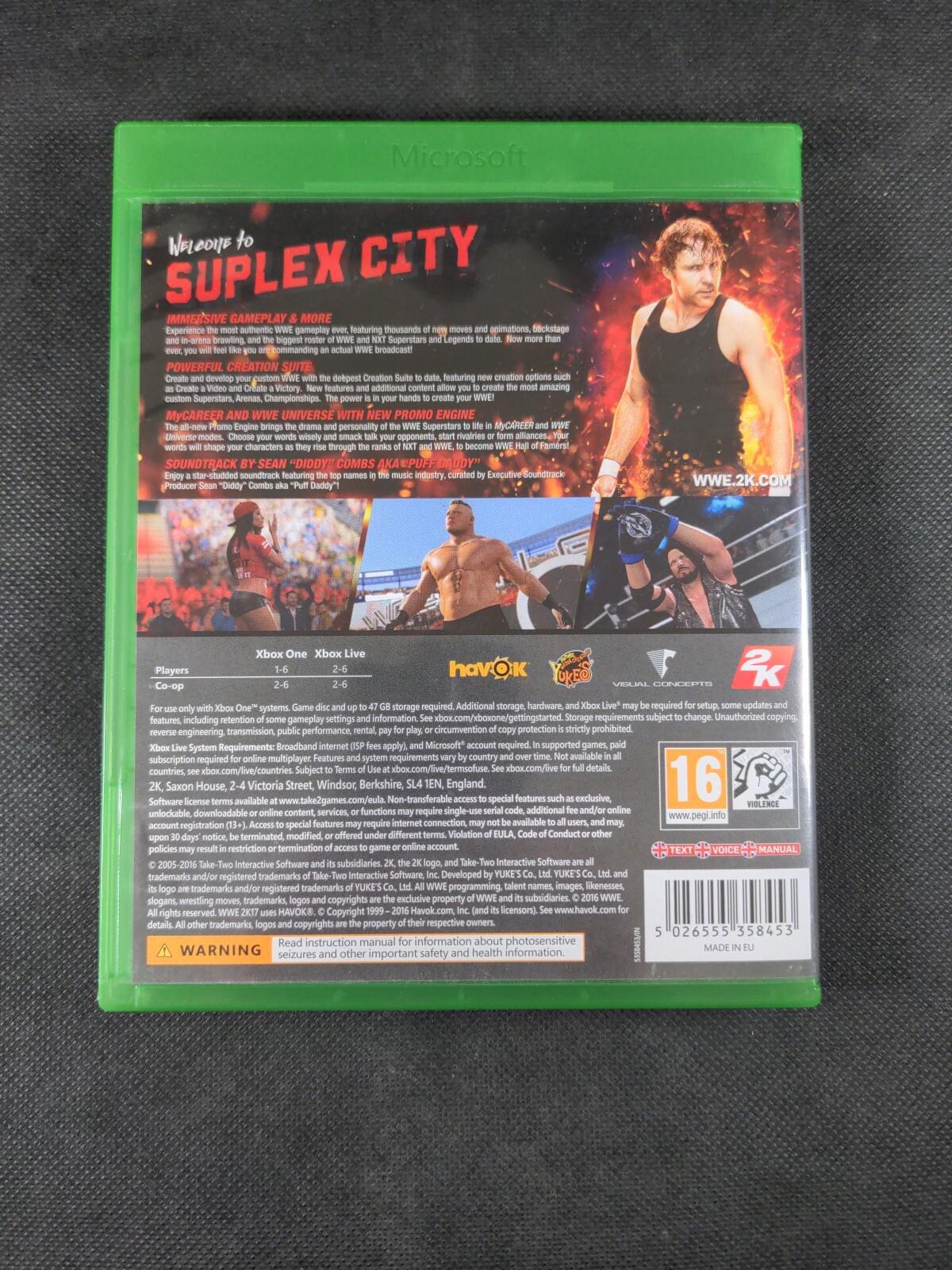 WWE 2K17 For Xbox One Game Very Good Condition Disc Tested & Working