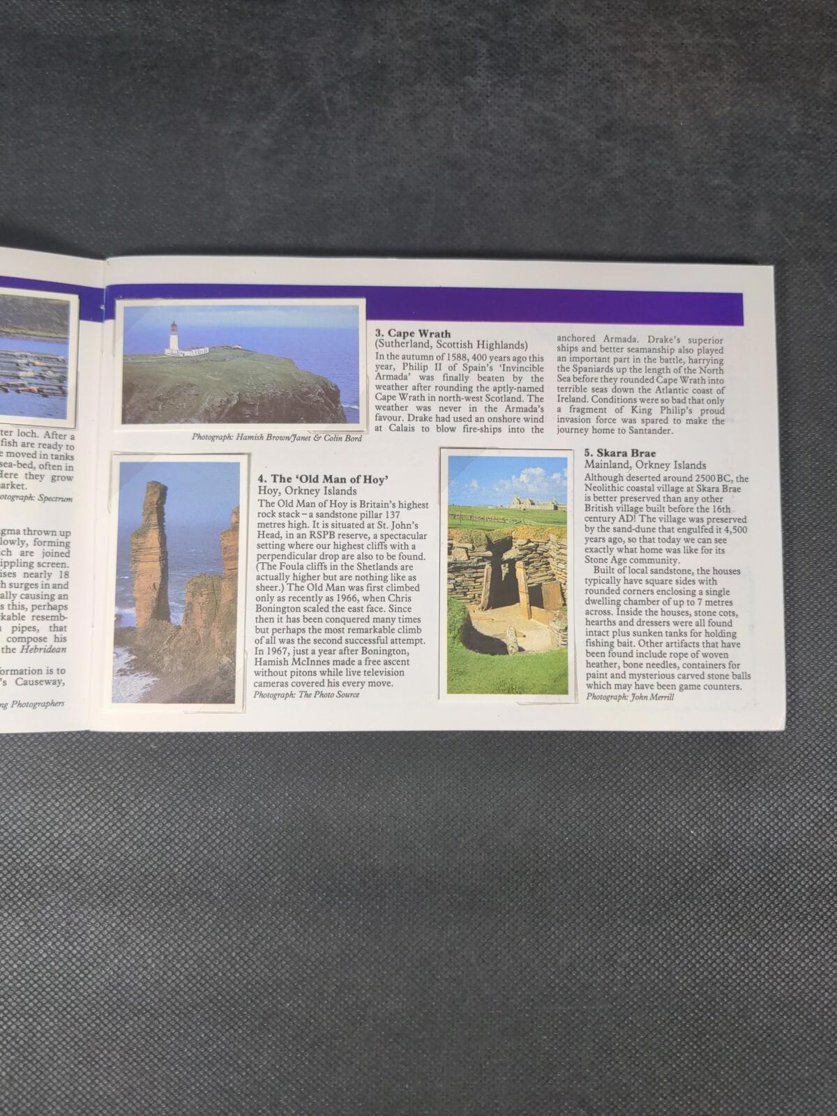Brooke Bond Tea Cards: Discovering Our Coast PG Tips Album Complete