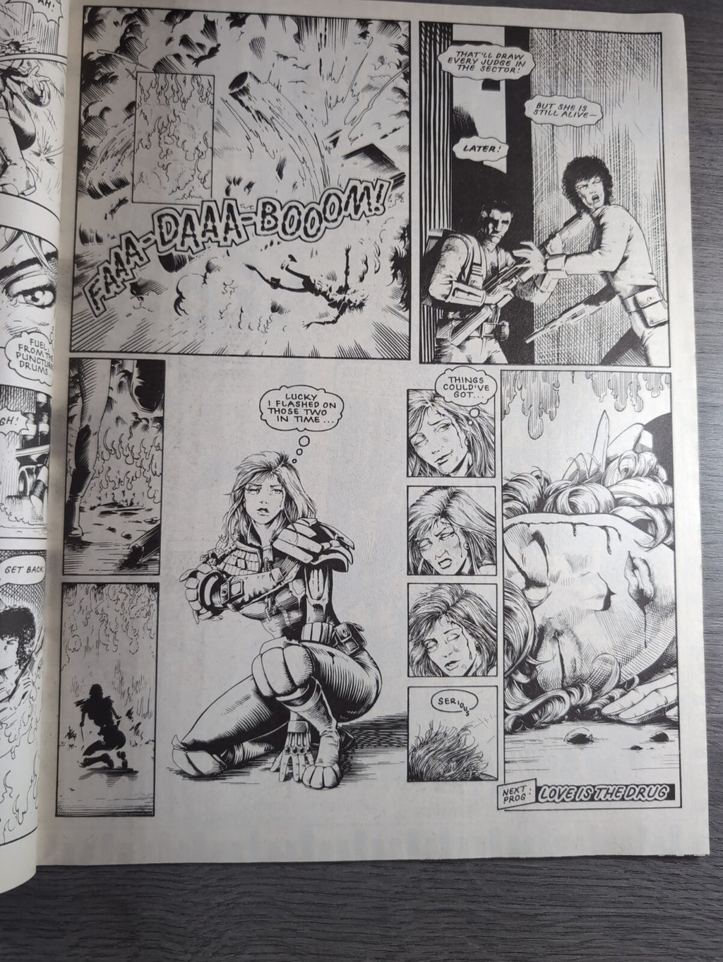 2000AD Prog 521 Featuring Judge Dread Comic 9th May 1987 Vintage Retro Comic