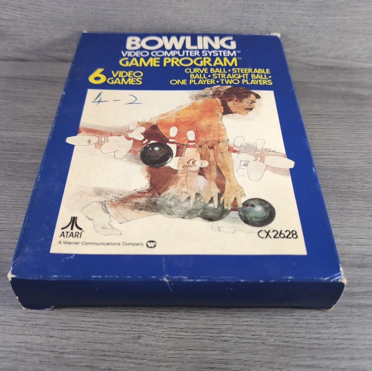 Bowling Atari 2600 Game CX2628 Cartridge & Manual Boxed CIB Tested & Working