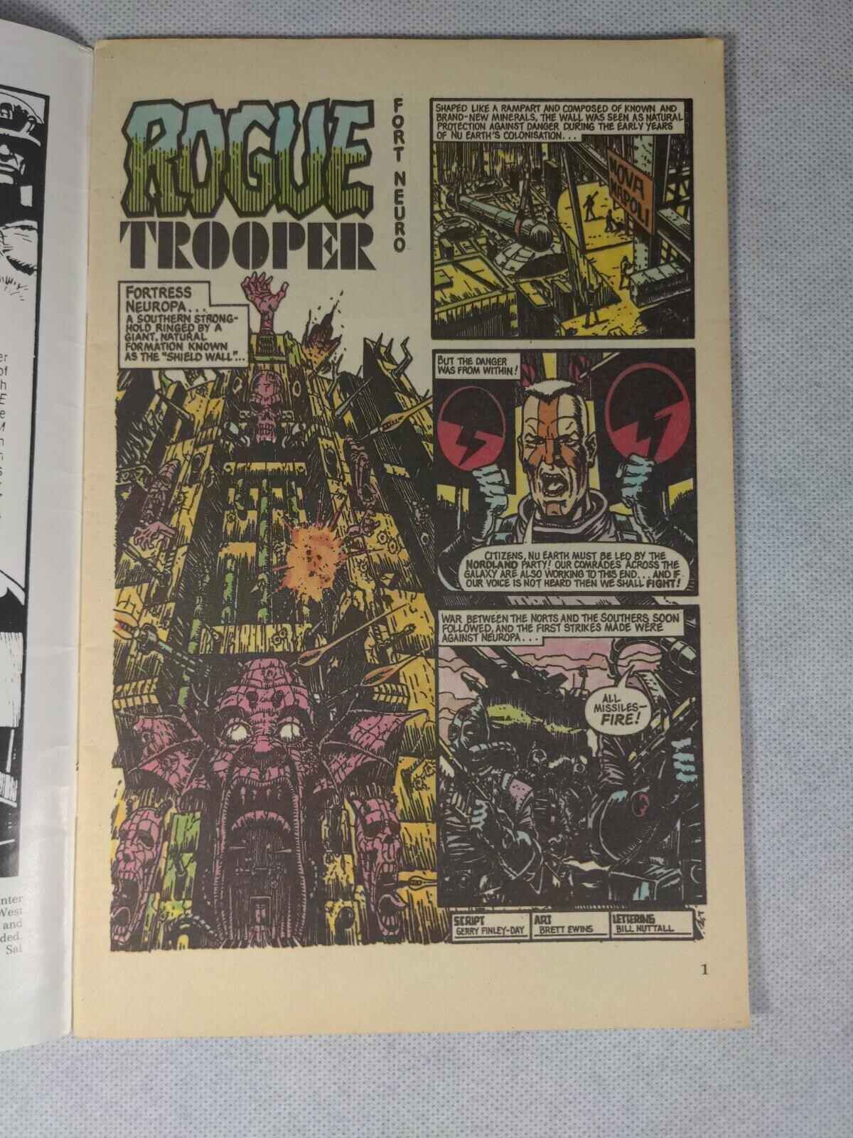 Quality Comics: Rogue Trooper The Bio Wire #9 Vintage Comic 1986