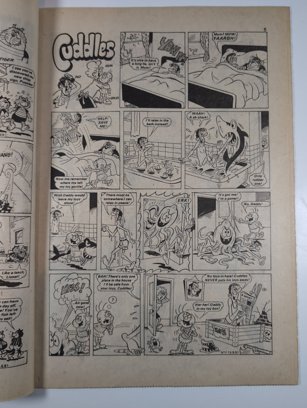 Nutty Comic Featuring Bananaman Issue No. 79 Aug 15th 1981 Vintage Retro Comic