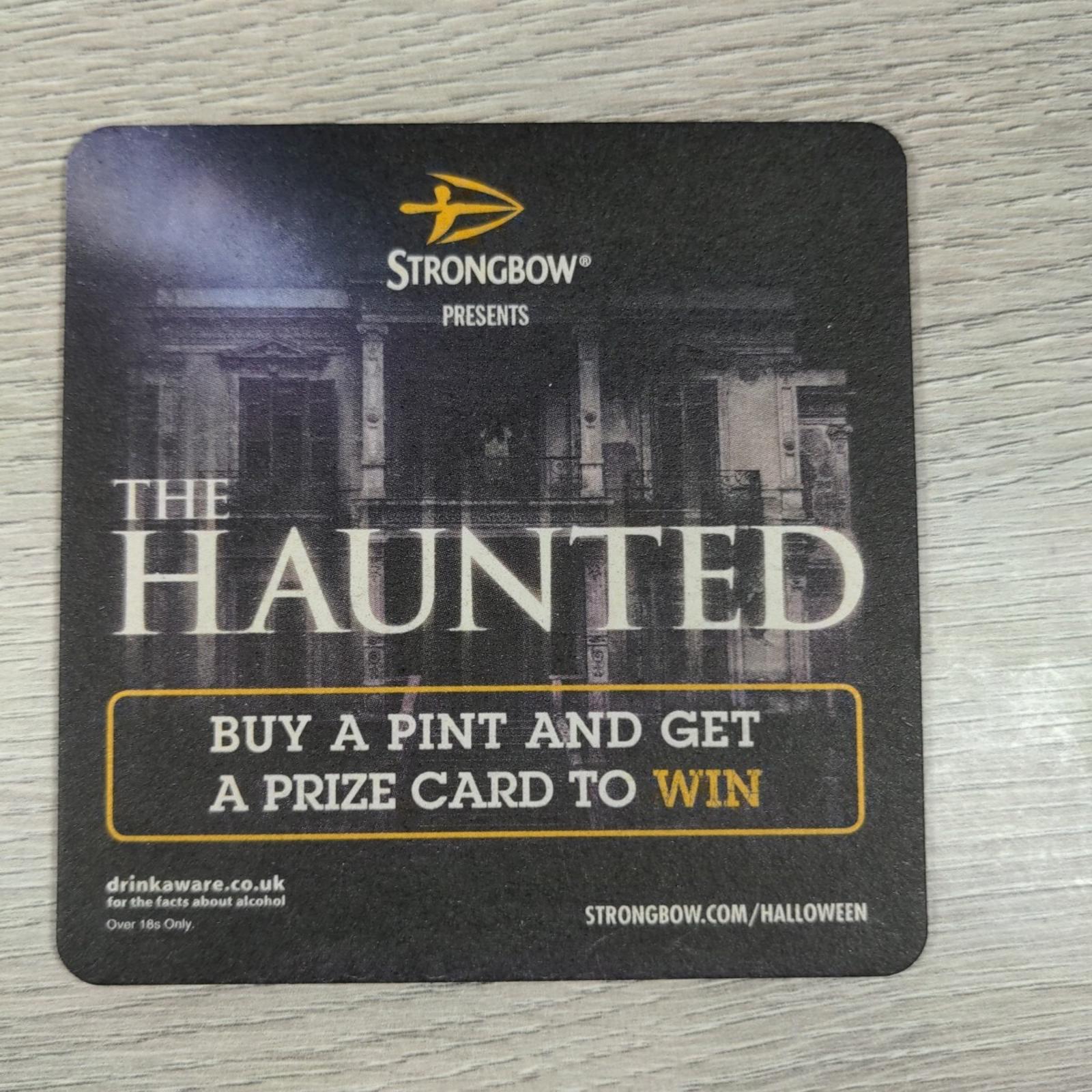 Strongbow Cider 4 x Vintage Beer Mats Pub Bar Coaster Breweriana - Retrorama UK