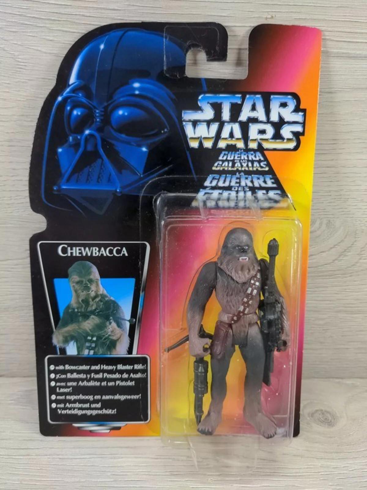 Kenner Star Wars Chewbacca Figure 1995 Tri Logo Sealed Blister Pack - Retrorama UK