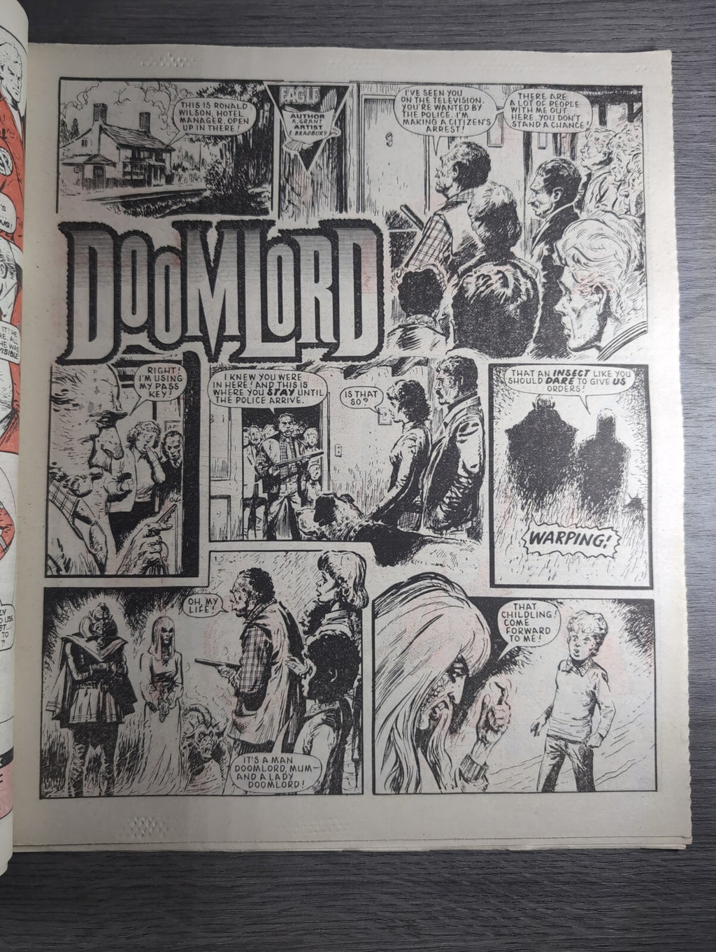 Eagle Comic Issue No. 245 29th November 1986 Vintage Retro UK Comic