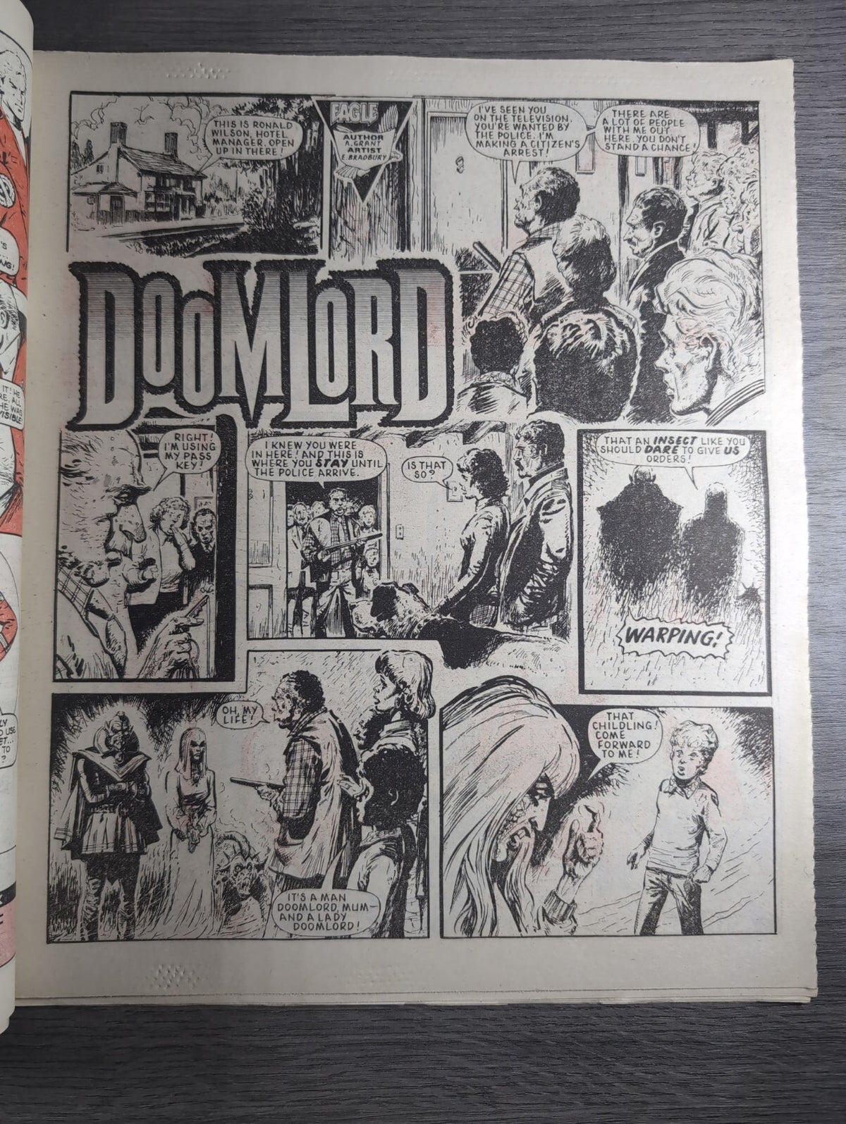 Eagle Comic Issue No. 245 29th November 1986 Vintage Retro UK Comic
