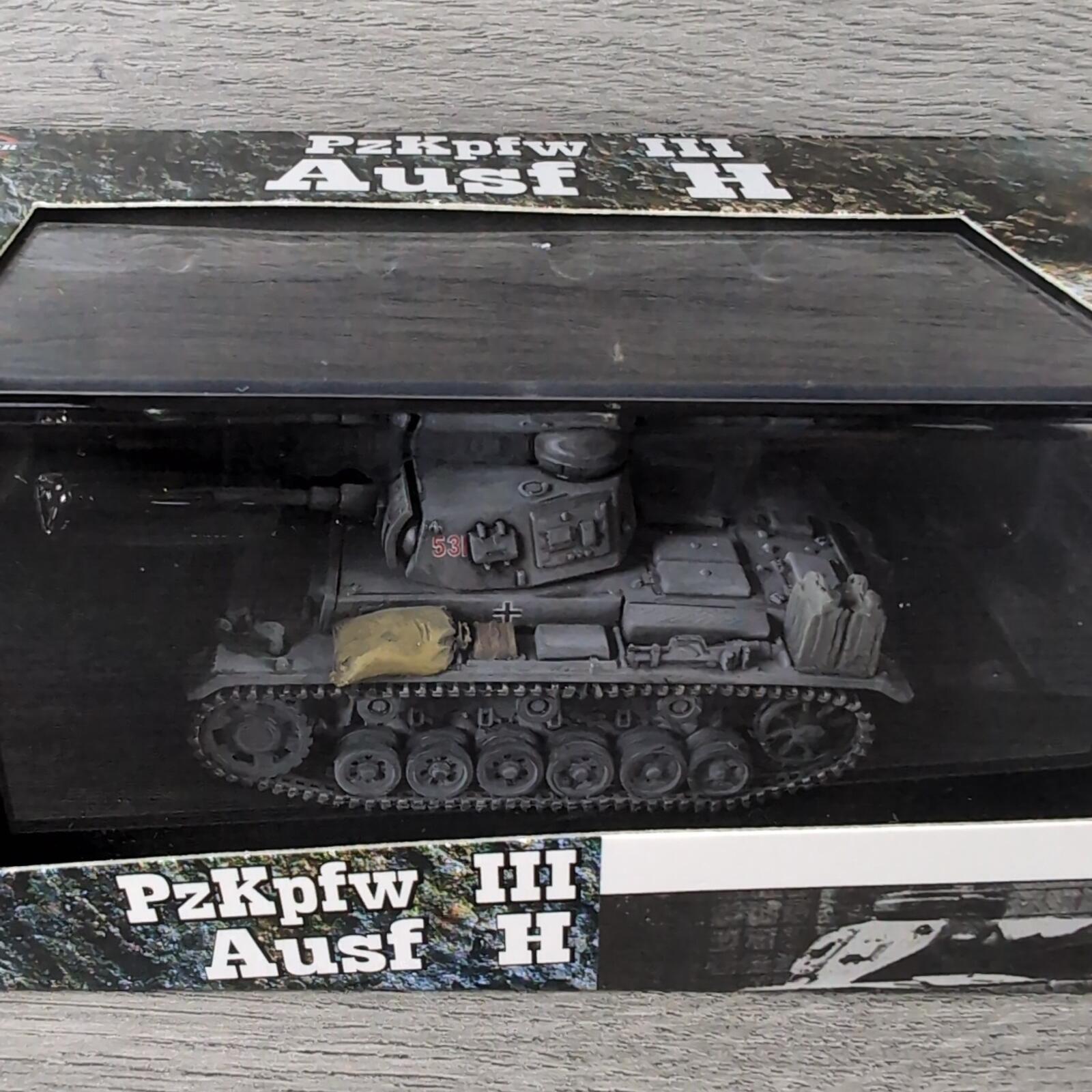 1:72nd Armor PzKpfw III Ausf H Diecast Model Tank 1/72 Scale Admiral Toys