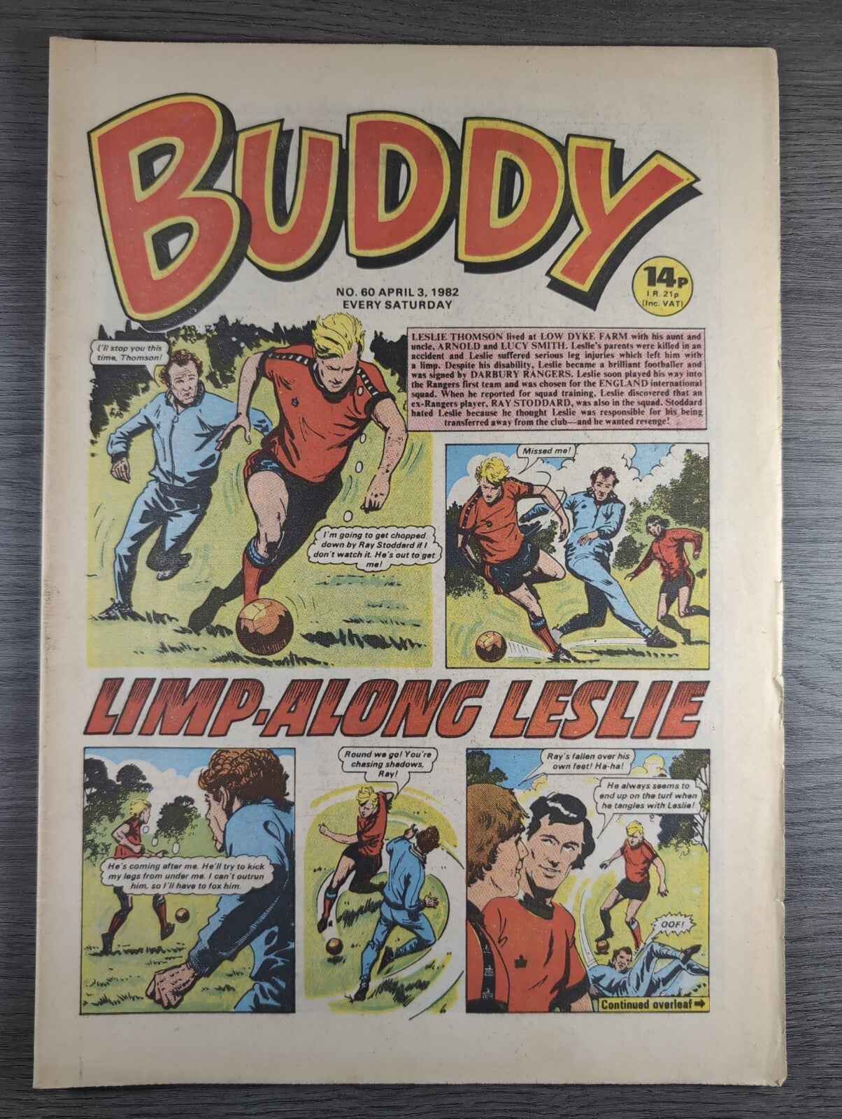 Buddy Comic Issue No 60 3rd April 1982 Vintage Retro Comic