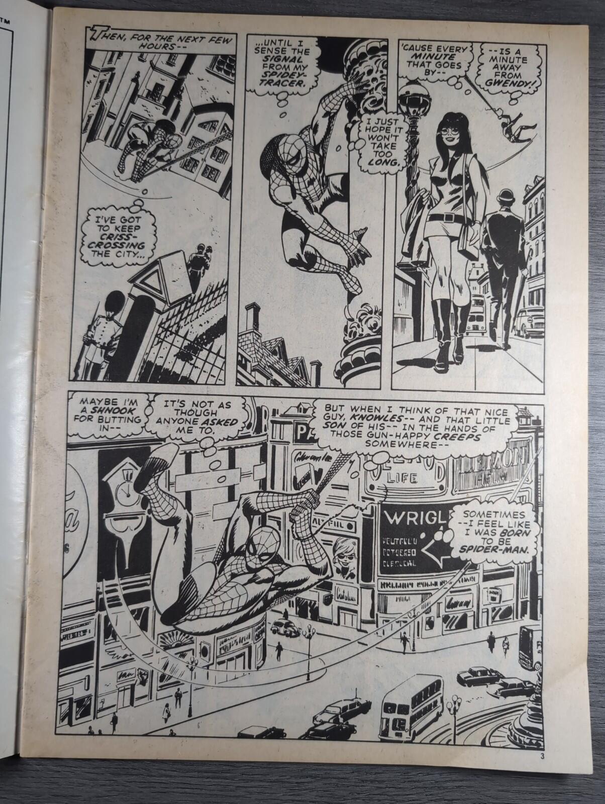 Spider-Man Comics Weekly No 128 Marvel Comics UK 26th July 1975 Vintage Comic