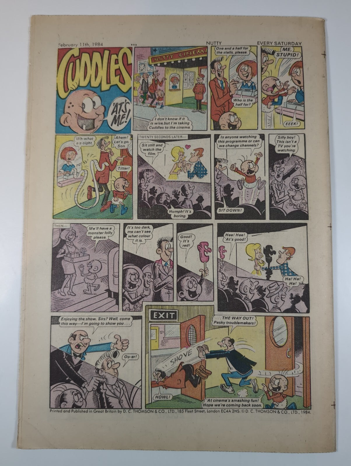 Nutty Comic Featuring Bananaman Issue No. 209 Feb 11th 1984 Vintage Retro Comic