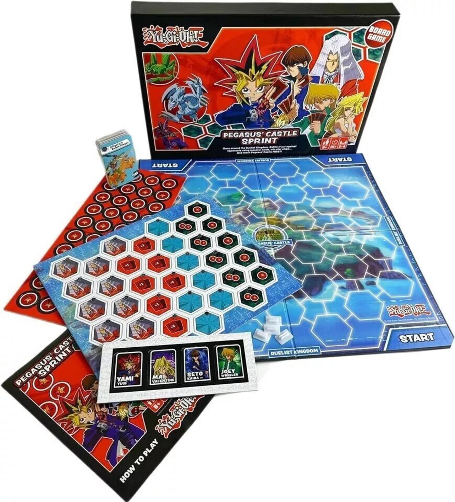 Yu Gi Oh Board Game Pegasus Castle Sprint Yu-Gi-Oh! 2-4 Players Ages  8+