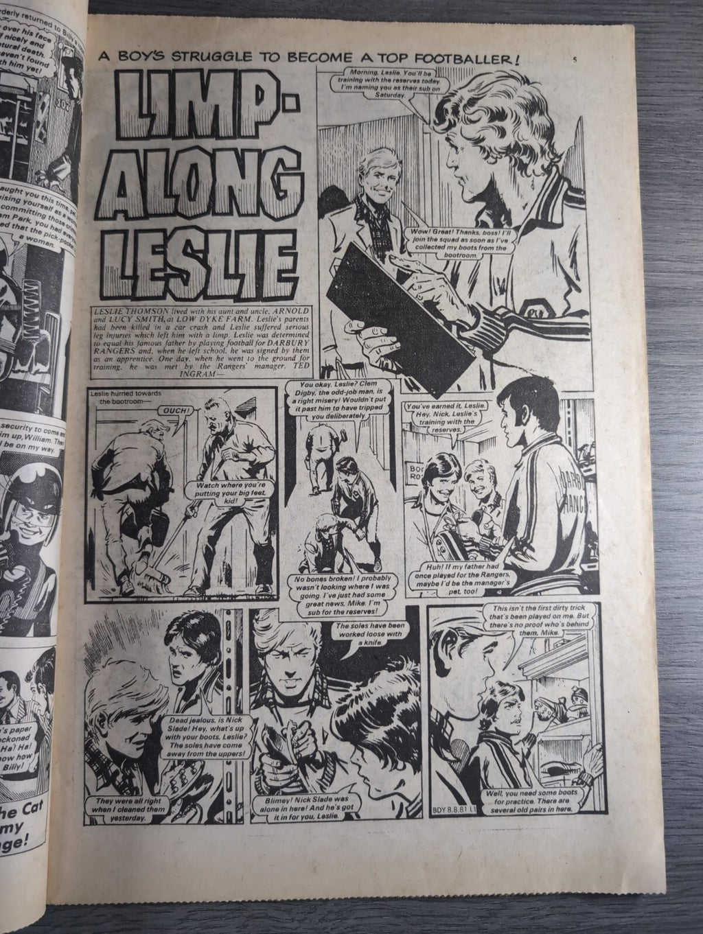 Buddy Comic Issue No 26 8th August 1981 Vintage Retro Comic
