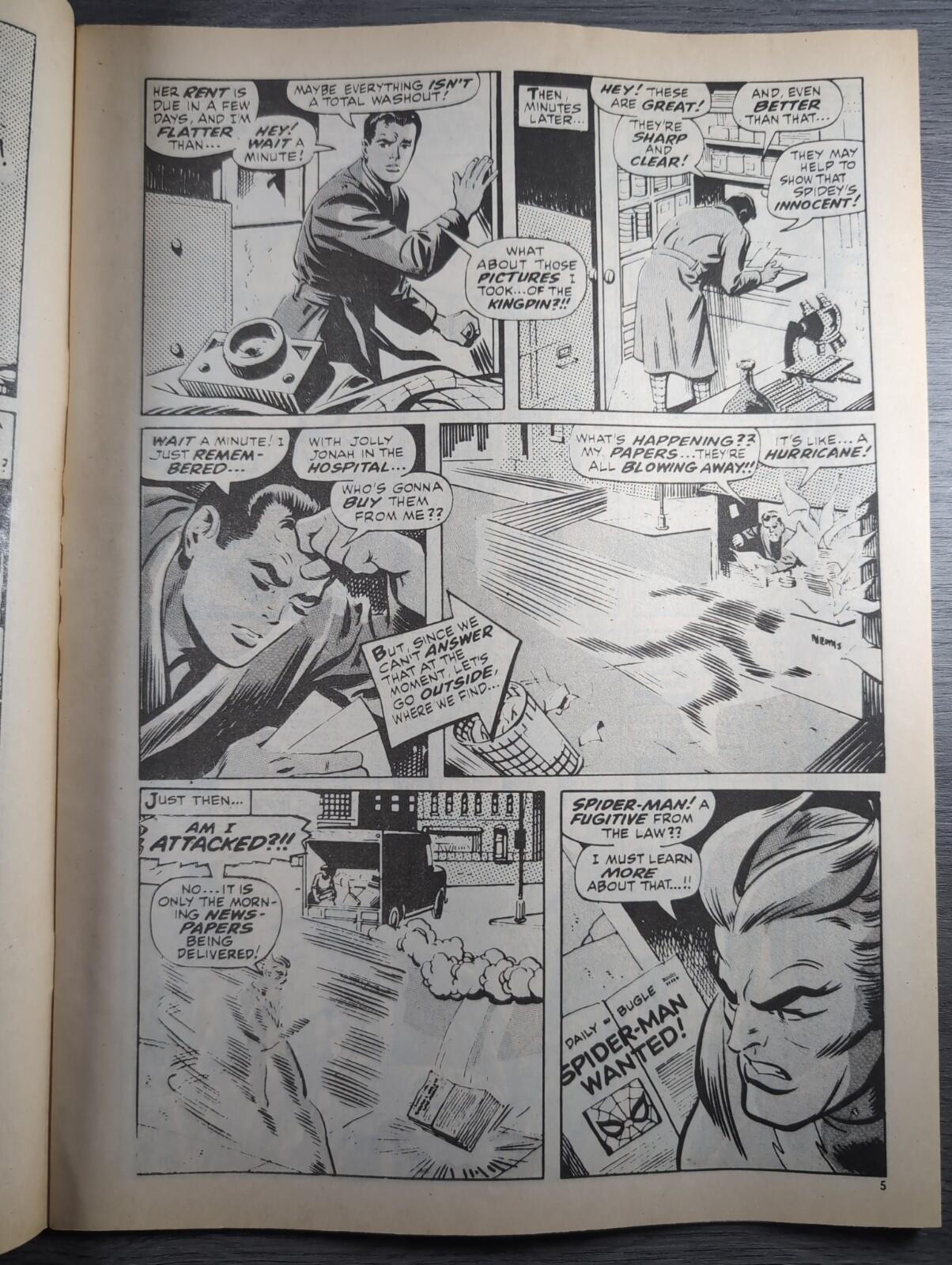 Spider-Man Comics Weekly No83 Marvel Comics UK 14th September 1974 Vintage Comic