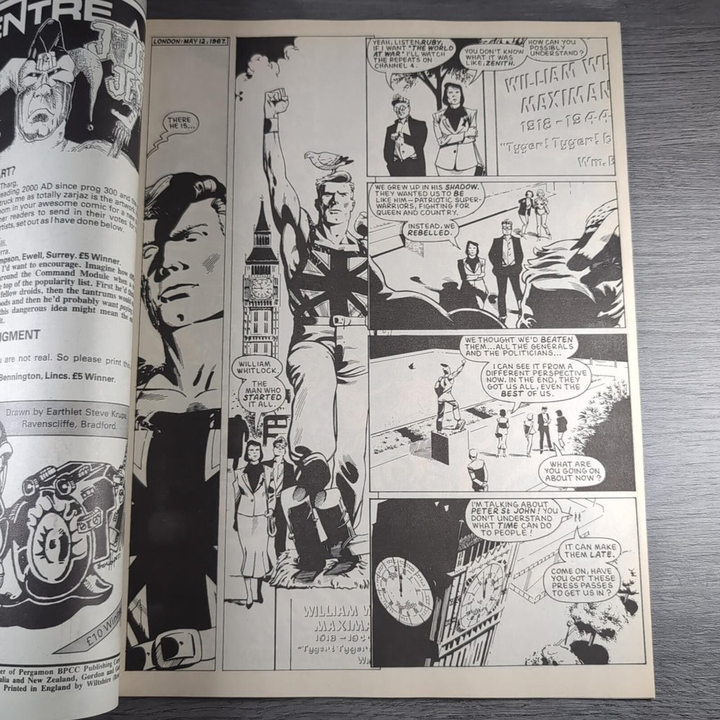 2000AD Prog 540 Featuring Judge Dredd 19th September 1987 Vintage Comic