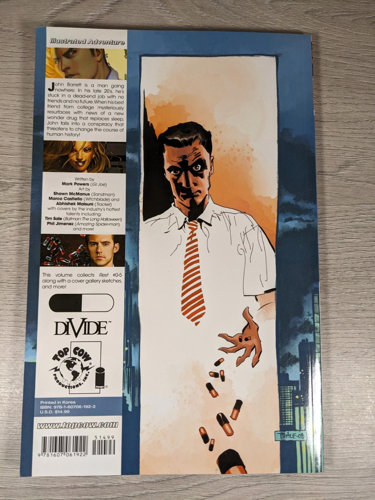 Rest Volume 1 by Mark Powers Paperback 2010 Top Cow Graphic Novel